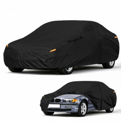 Autoabdeckung Wasserdicht für 1990-2006 BMW 3 Series E30/E36/E46 Estate, Vollgarage Autoplane Auto Abdeckplane Winter Sommer Allwetter Outdoor Abdeckung mit Reißverschluss Tür, Windschutzbänder 1990-2006 E30 Estate Angebot bei HelloDeals