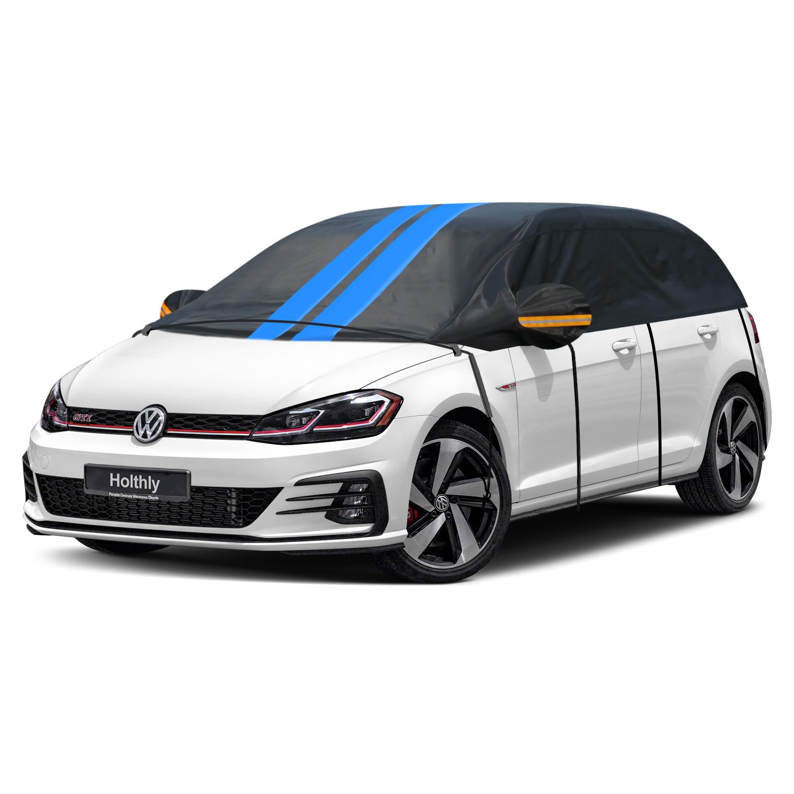 Holthly Halbgarage für Auto Winter,Halbgarage Oben Wasserdicht Atmungsaktiv Autoabdeckung,Abdeckplane Halbabdeckung für Schnee Regen Staub Schutz.Faltgarage für Schrägheck.(bis zu 450 cm) H1 - Für Schrägheck Bis zu 450 cm Schwarz Angebot bei HelloDeals