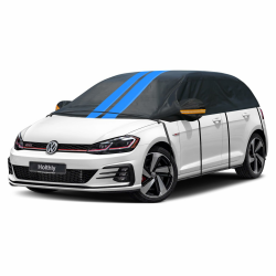 Holthly Halbgarage für Auto Winter,Halbgarage Oben Wasserdicht Atmungsaktiv Autoabdeckung,Abdeckplane Halbabdeckung für Schnee Regen Staub Schutz.Faltgarage für Schrägheck.(bis zu 450 cm) H1 - Für Schrägheck Bis zu 450 cm Schwarz Angebot bei HelloDeals