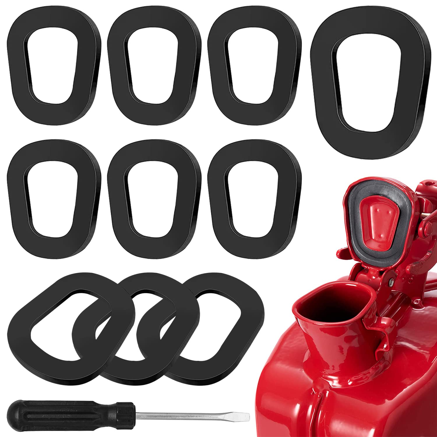 Dichtung Metallkanister Ersatzdichtung Kraftstoffkanister Dichtung Metall Ersatzdichtung für Benzinkanister Kraftstoffkanister 5, 10, 20 L - 12 Stück Angebot bei HelloDeals