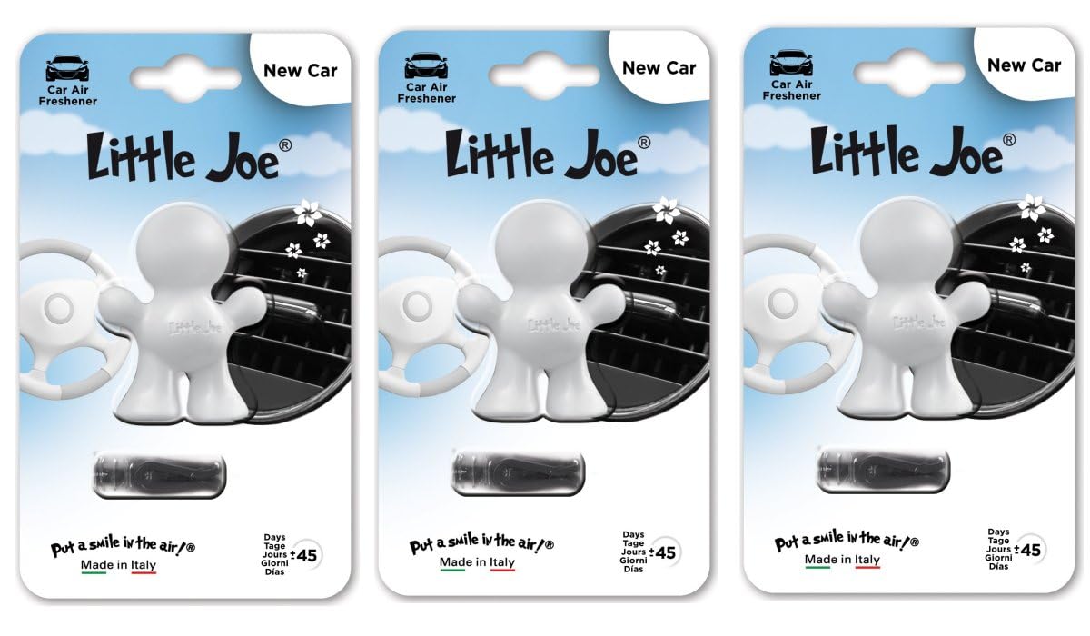 3er Pack Little Joe Lufterfrischer fürs Auto zur Montage an jedem Lüftungsgitter +/-45 Tage Frische im Auto (New Car/weiß) Angebot bei HelloDeals