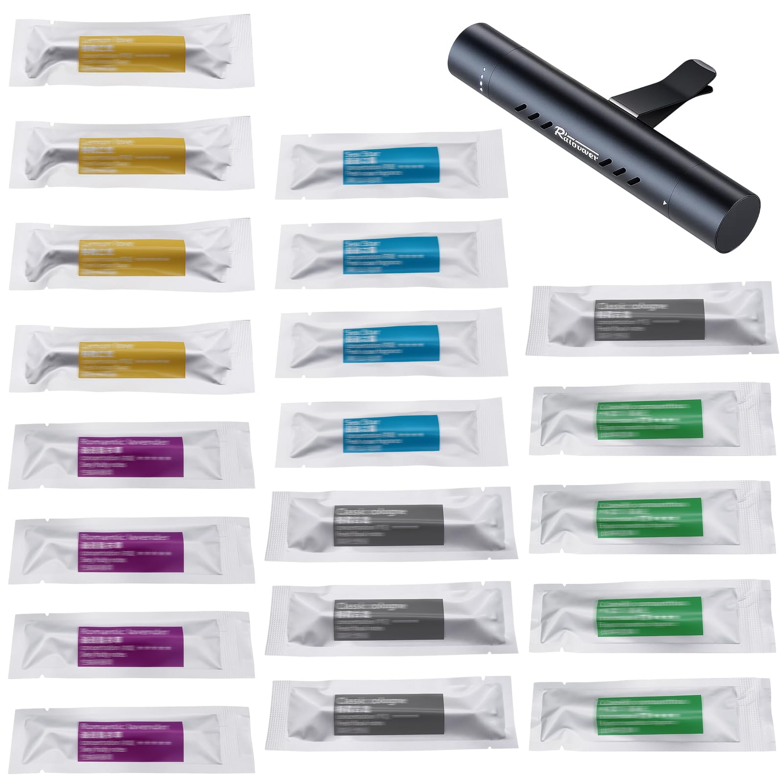 Autoduft, Auto Duft Innenraum, 1x Lufterfrischer Auto Mit 20 Ersatzstäbchen, 5 Aromen Inklusive Meer, Lavendel, Köln, Zitrone, Osmanthus, Ideal Für Frische Luft Im Auto, Büro Und Zuhause Angebot bei HelloDeals