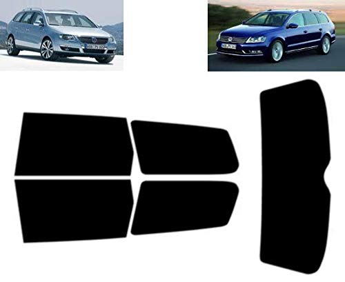 Passgenaue Tönungsfolie für Passat B6/ B7 5-Türen Kombi 2005-2013 Heck/Seitenscheiben (35% Mittelschwarz) Angebot bei HelloDeals