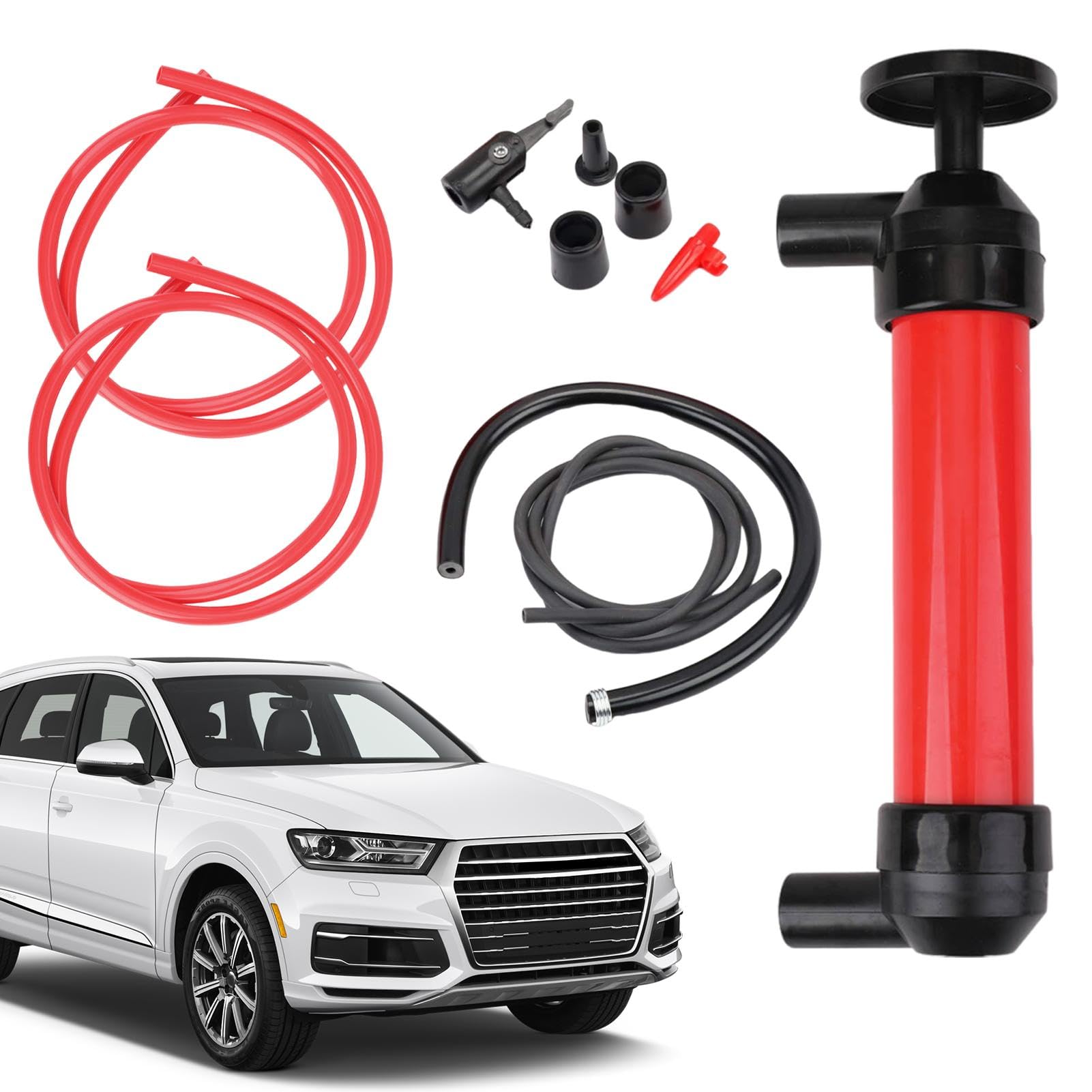 Automotive Fluid Transfer Pump, Oil Siphon for Car Maintenance, Hand-Operated Oil Siphon Pump, Fluid Transfer Tool, Siphon Pump for and Oil, Manual Oil Extractor for Cars Angebot bei HelloDeals