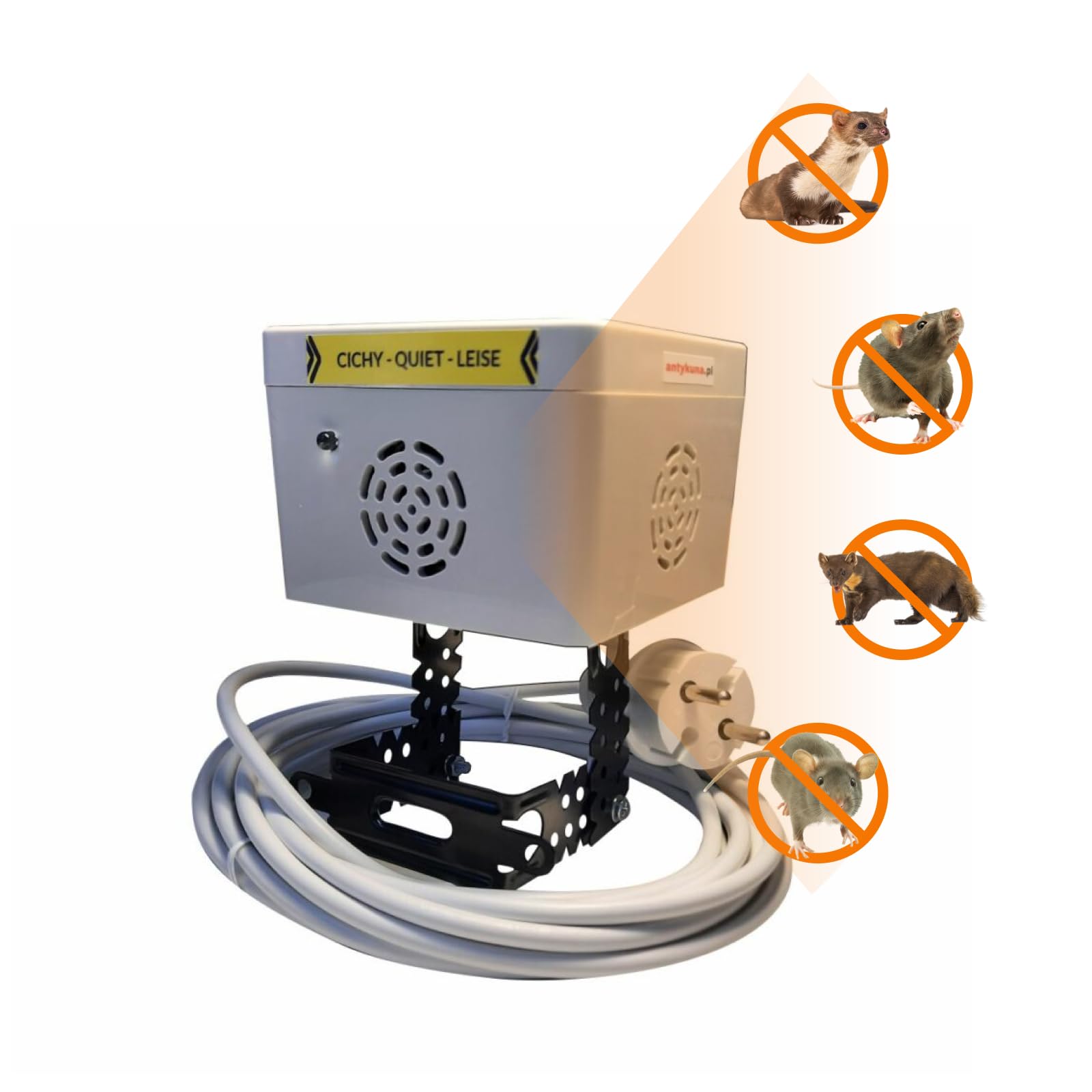 ANTIMARDER LUBERDA Marderschutz Silent Light | Hermetisch, ideal für Dachboden, Loft | Wirkt auf 5 Seiten rundum und nach unten | Stromversorgung 230V Angebot bei HelloDeals