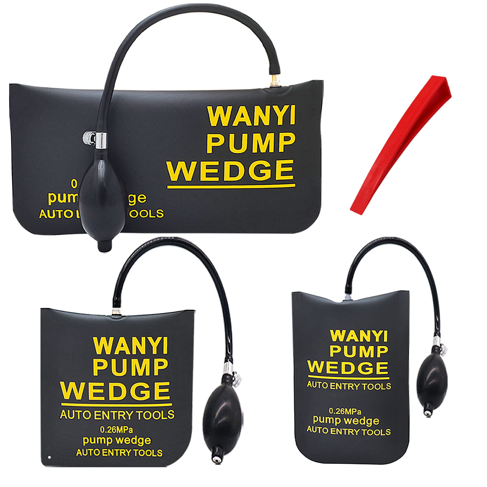 WANYI 3 Stück Montagekissen luftkissen Air Wedge Pump luftkissenheber hebekissen hebekissen für möbel türfutter montageset, Belastung bis 300 kg 1 Platz+1 Kleines Rechteck+1 Großes Rechteck Angebot bei HelloDeals