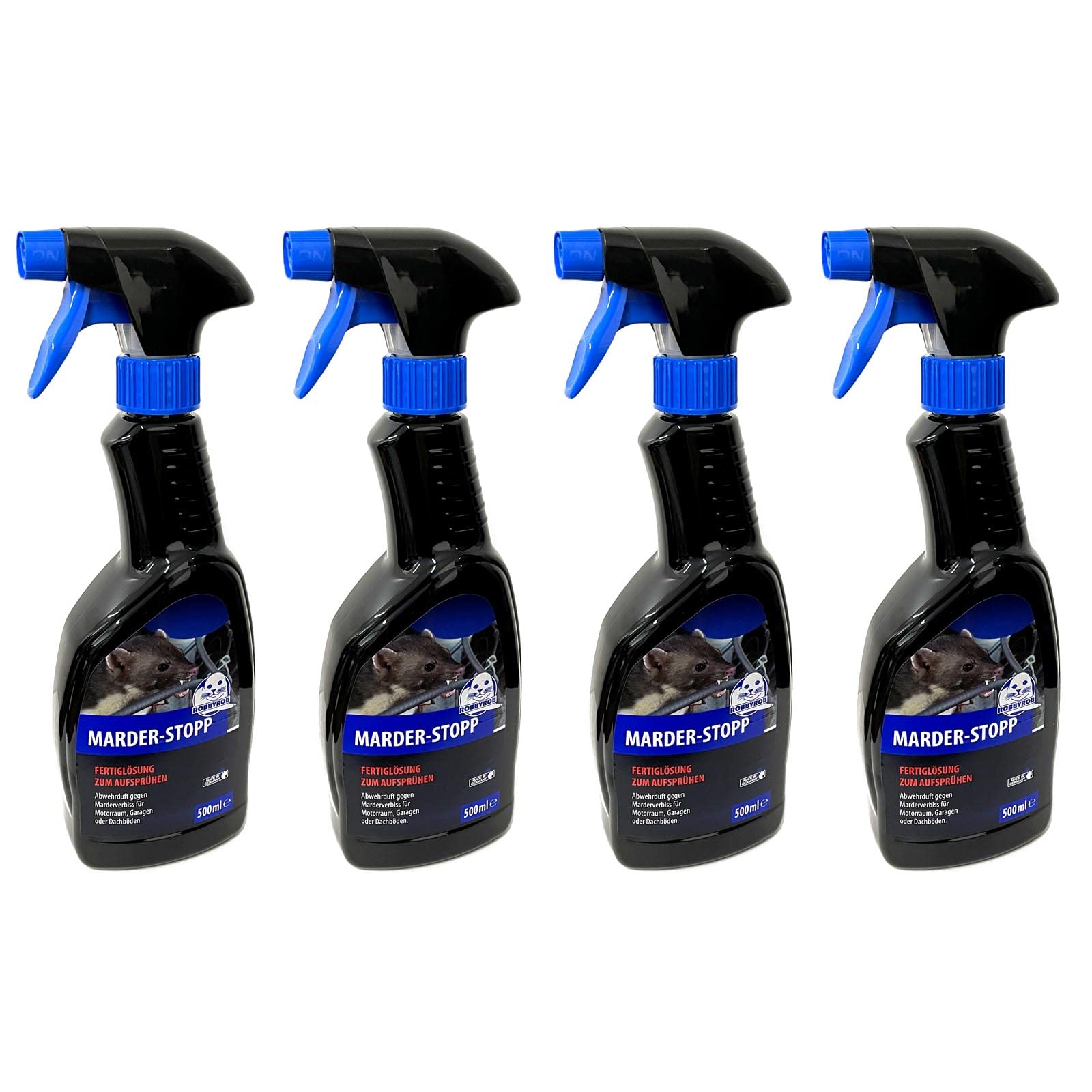 Robbyrob 4X Marder Spray Marderschutz 500ml Marderspray Abwehrduft Marderabwehr Marderstopp Marderschreck Abwehrspray Angebot bei HelloDeals