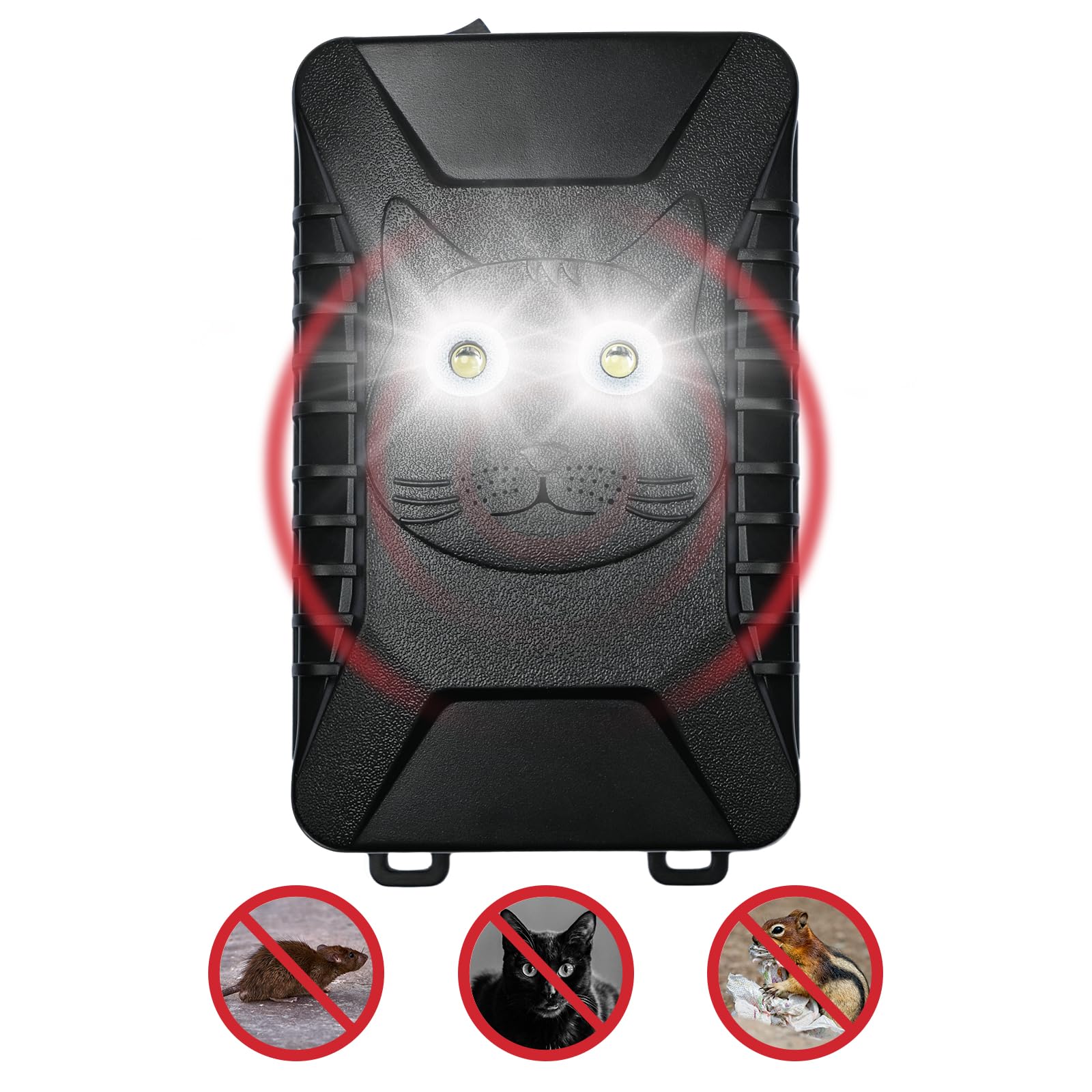 HARIKIKI Mäuseabwehr Unter der Motorhaube für Automotoren, Marderschreck Auto Marderabwehr Ultraschall mit LED Blitzlicht, Marderschutz für Autos Motorraum, Maderschrecker Dachboden Marderfalle Angebot bei HelloDeals