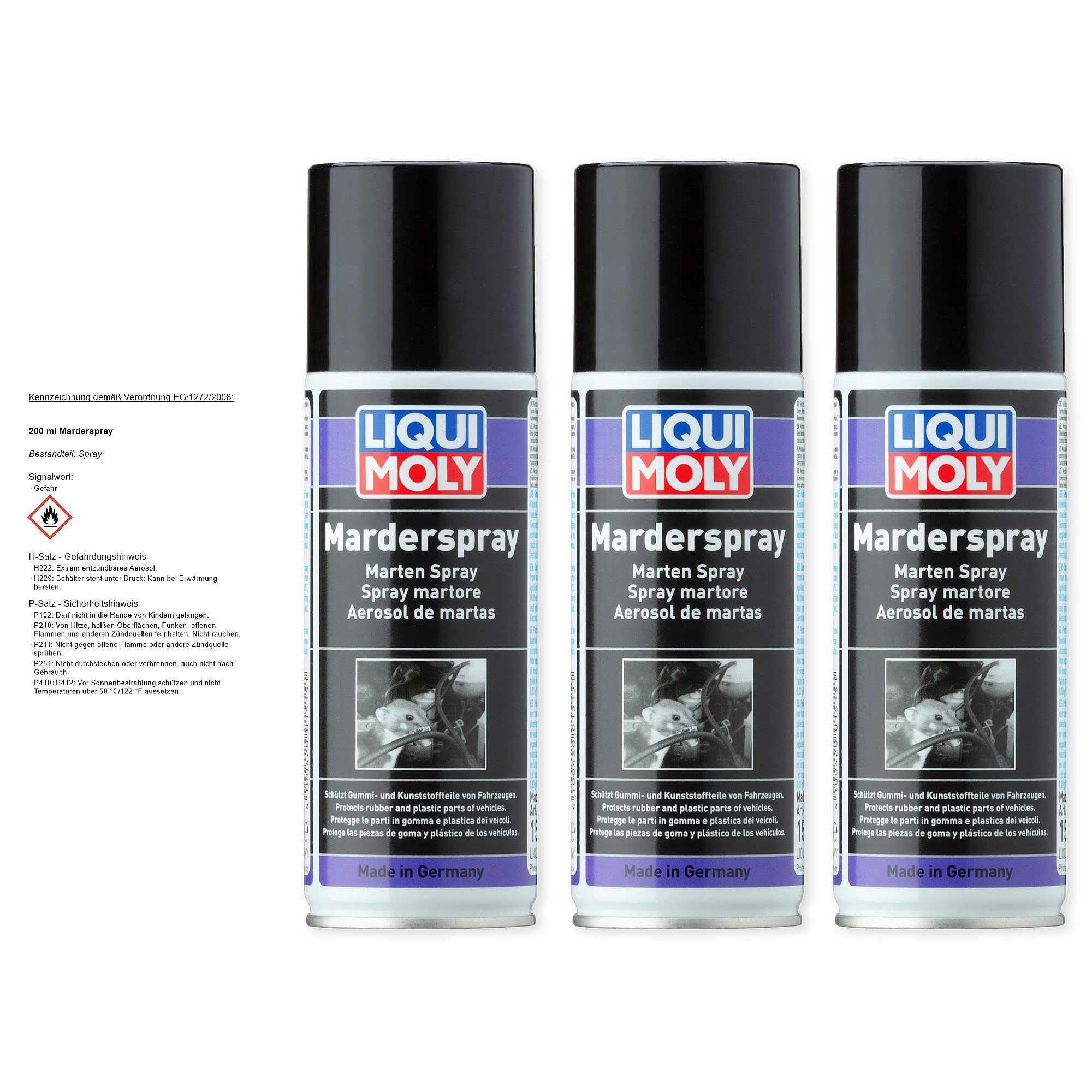 3x LIQUI MOLY 1515 Marder- Schutz Spray 200ml Angebot bei HelloDeals