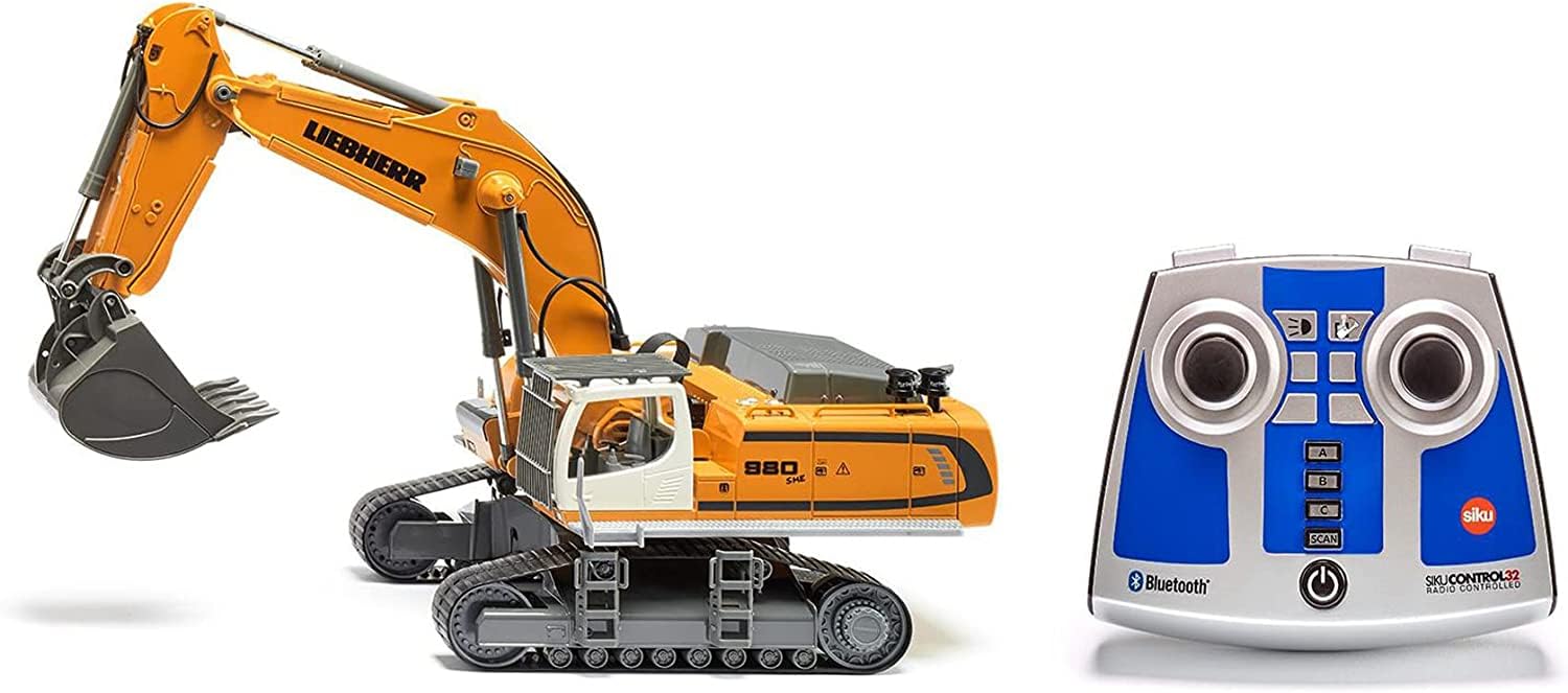 siku 6740, Liebherr R980 SME Raupenbagger, Ferngesteuert, 1:32, Inkl. Bluetooth-Fernsteuerung, Steuerung via App mit Sound oder Gaming Controller möglich, Metall/Kunststoff, Gelb Mit Fernsteuerung (neu) Single Angebot bei HelloDeals
