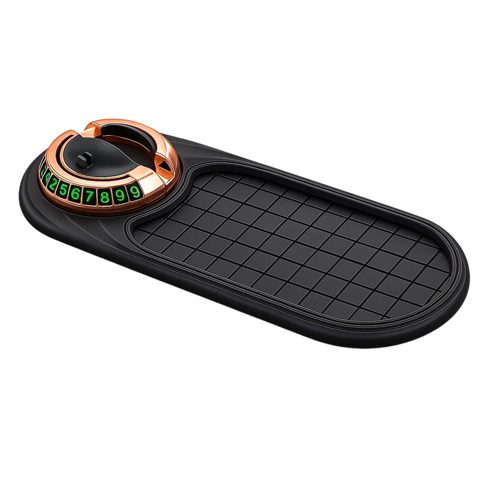 Auto Antirutschmatte Handy, Multifunktionsmatte Auto Armaturenbrett, Graue Karierte Anti-Rutsch-Matte für Handys, Schlüssel und Sonnenbrillen, 1 Stück Angebot bei HelloDeals