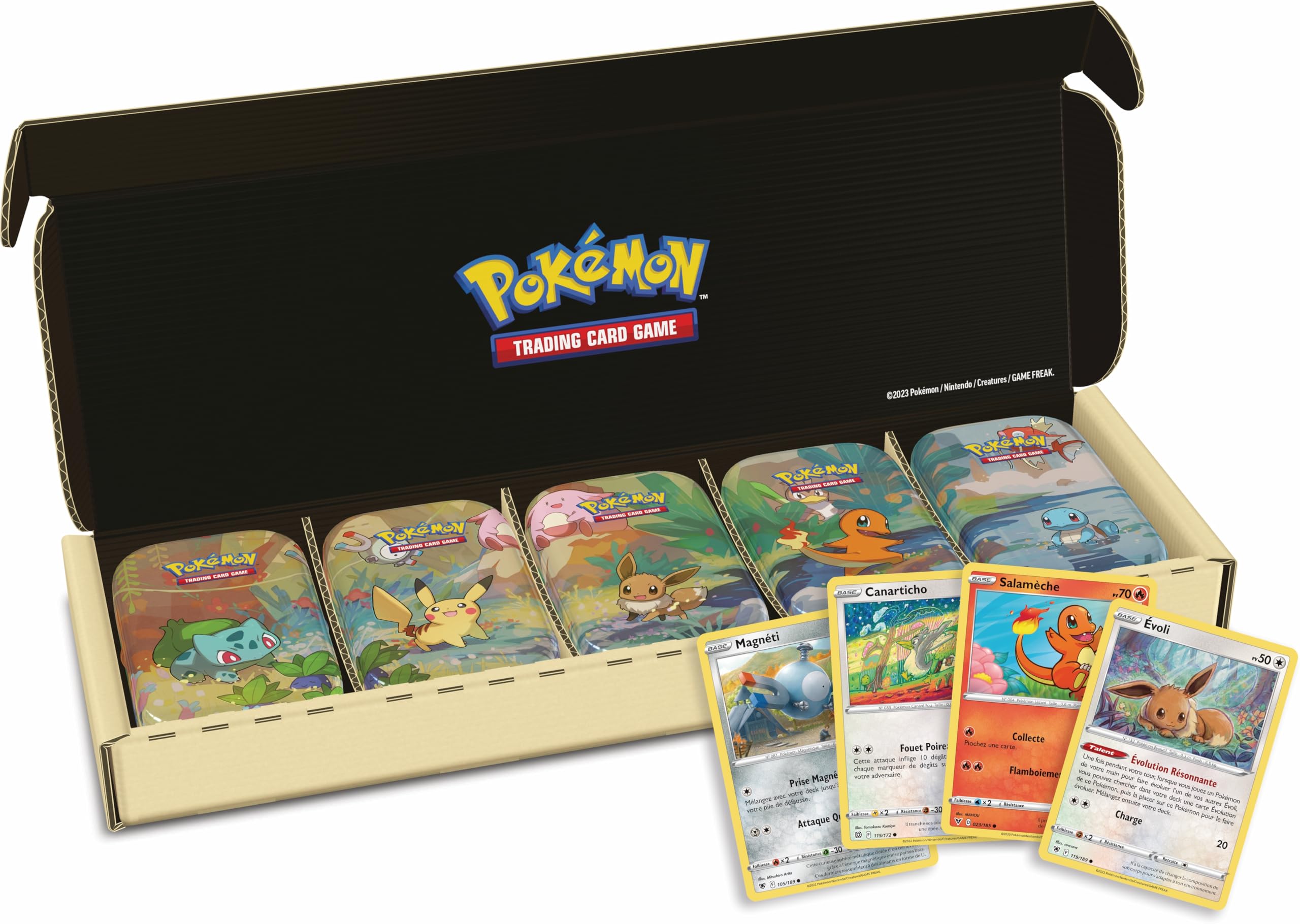 Pokémon-Sammelkartenspiel: Mini-Tin-Box-Bundle Kanto-Freunde (10 Boosterpacks, 5 Münzen & 5 Bildkarten) Angebot bei HelloDeals
