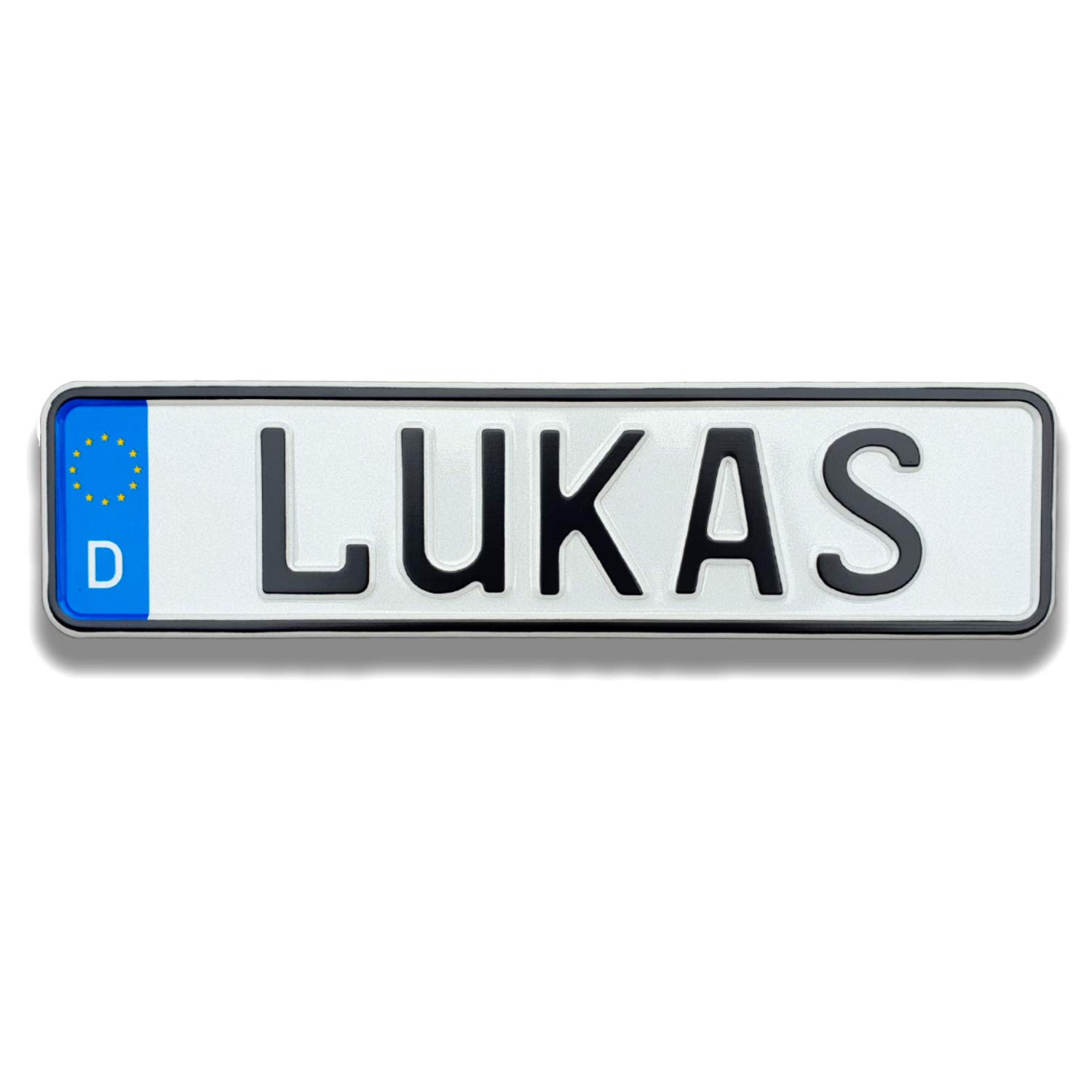 Kettcar Tretauto Namensschild Kennzeichen nach ihrem Wunsch geprägt reflektierend Top Geburtstags-Geschenk EU Variante Angebot bei HelloDeals