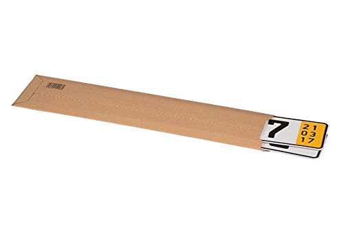 100x Versandtasche Karton Wellpappe KFZ-Kennzeichen Nummernschild Autokennzeichen Angebot bei HelloDeals