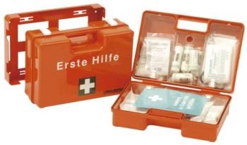 ErsteHilfeKoffer SAN DIN 13169 orange Verbandkasten Angebot bei HelloDeals