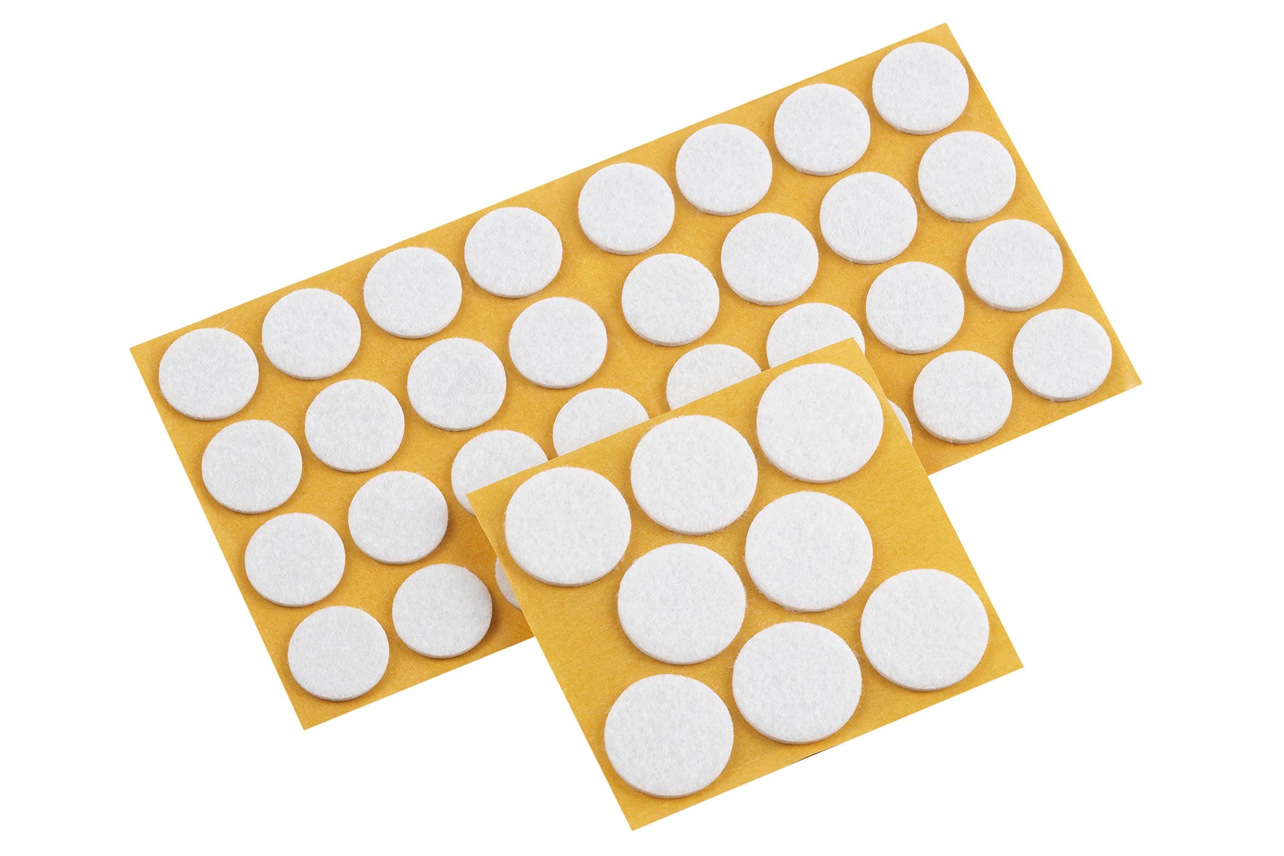 Metafranc Filz-Gleiter-Sortiment 104-teilig - selbstklebend - weiß - Effektiver Schutz Ihrer Möbel & Stühle / Möbelgleiter-Set für empfindliche Böden / Stuhlgleiter / Bodengleiter / 645296 Weiß Single Angebot bei HelloDeals