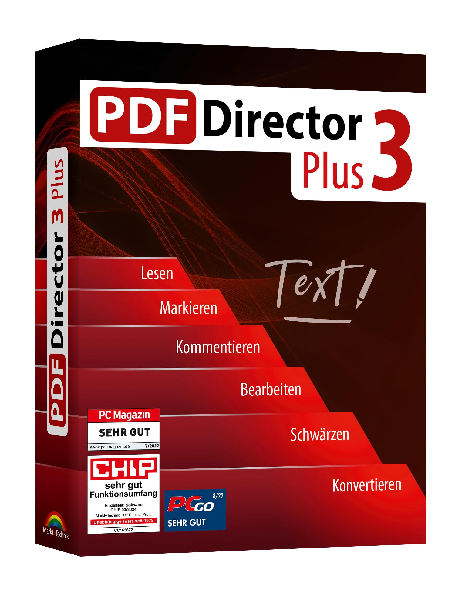 PDF Director 3 Plus - PDFs einfach bearbeiten, konvertieren, kommentieren, schwärzen, erzeugen - Formulare erstellen und ausfüllen für Windows 11, 10, 8.1, 7 Angebot bei HelloDeals