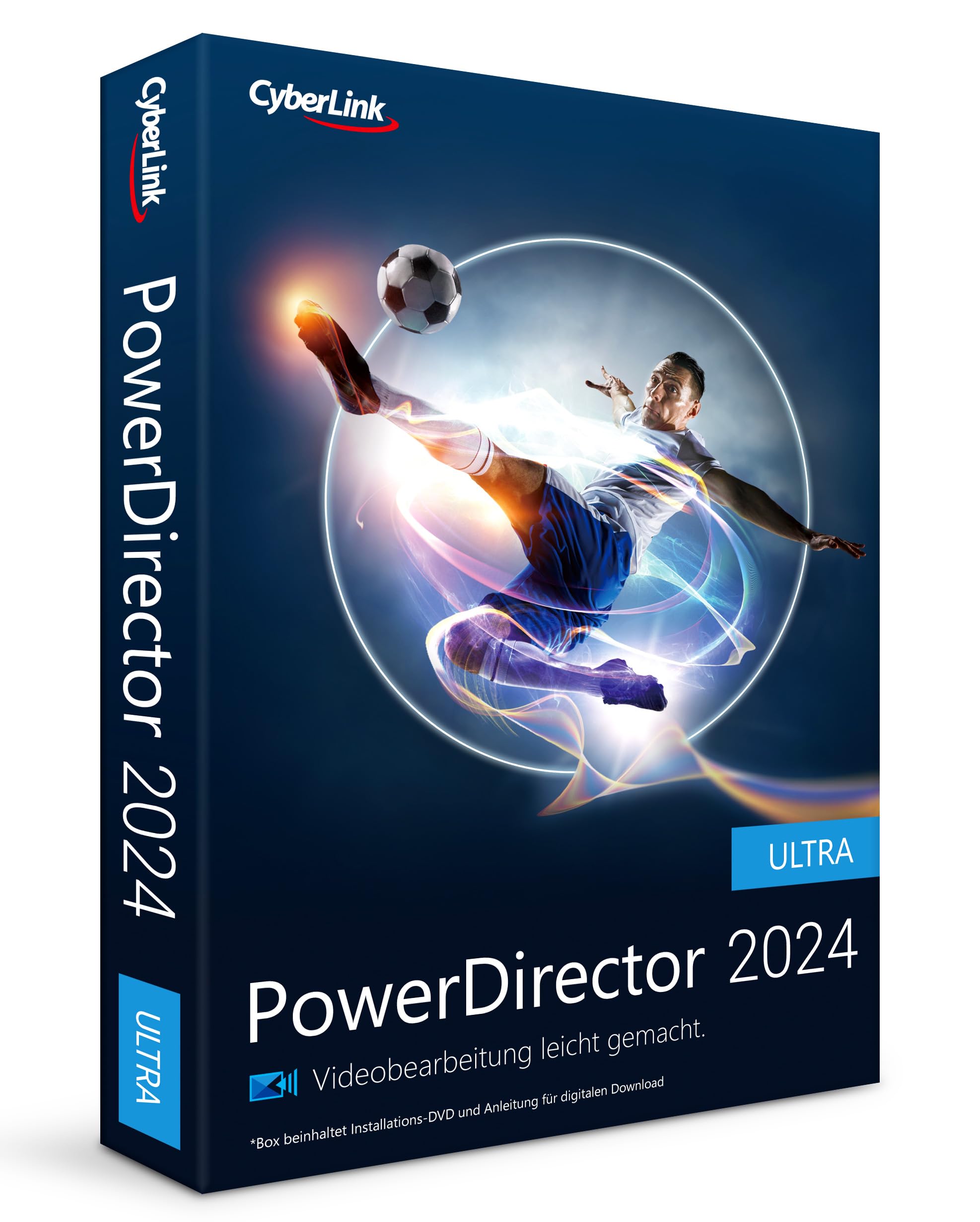 CyberLink PowerDirector 2024 Ultra | Benutzerfreundliches Videobearbeitungsprogramm für PC | Greenscreen und tausenden Effekten | Fotoshow | Heimstudio | Screen Recorder | Windows 10/11 [Box] Box Ultra (Win) Dauerlizenz Angebot bei HelloDeals