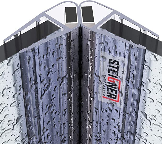 MAGNETDUSCHDICHTUNG Duschdichtung Magnet SET 201cm 90° Grad UKM04 Dichtprofil Dusche Ersatzdichtung Wasserabweiser Duschkabine magnetisch Dichtung Glasdusche Duschprofil Duschtürdichtung Schwallschutz 201 cm Set 90 Degré Ukm04 Angebot bei HelloDeals