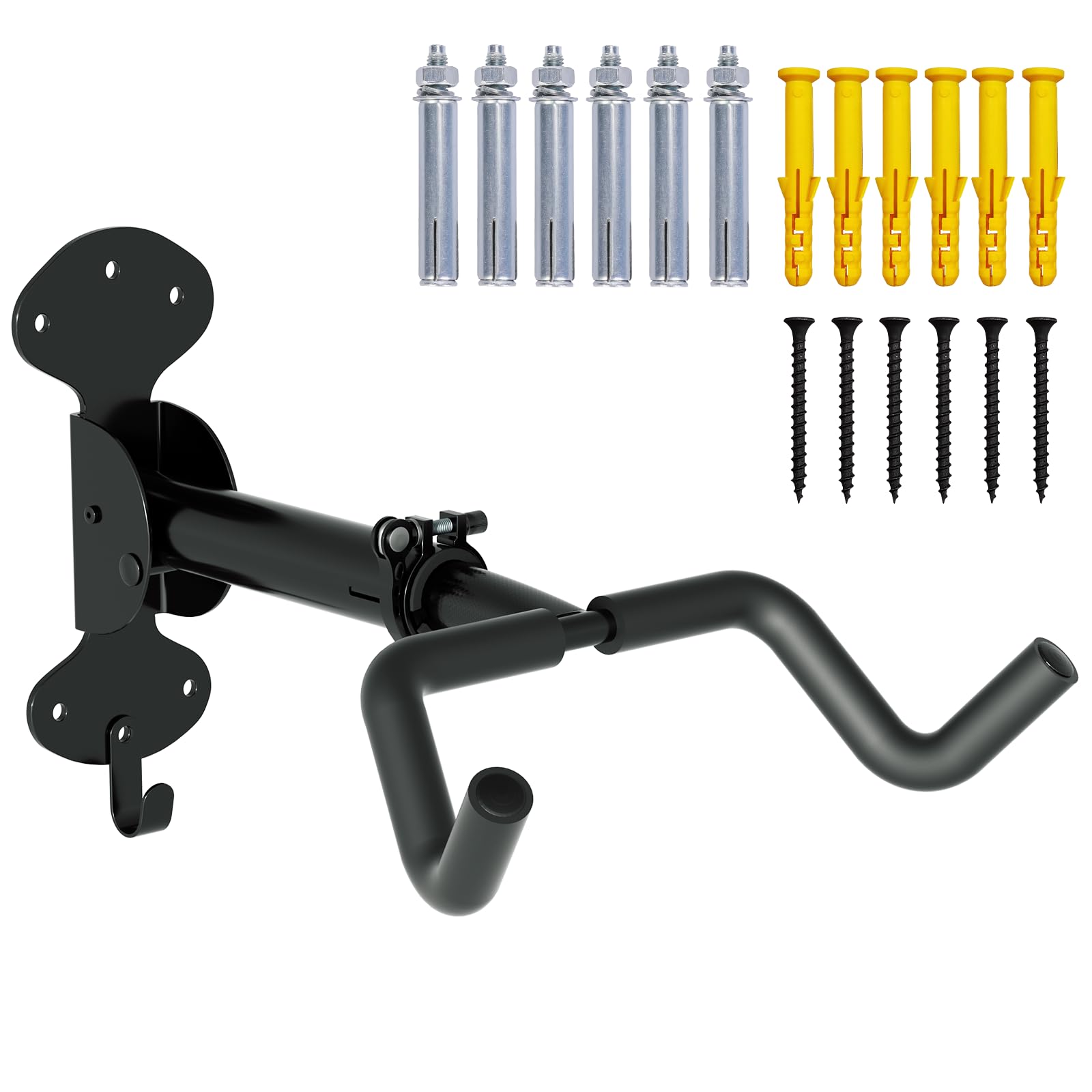 WheelHub Fahrrad Wandhalterung Fahrradhalterung Wand 30kg Tragfähigkeit Ausziehbar Fahrradständer Garage Fahrrad Aufhängung Stabiles Design für Garage und Zuhause 1 Stück Angebot bei HelloDeals