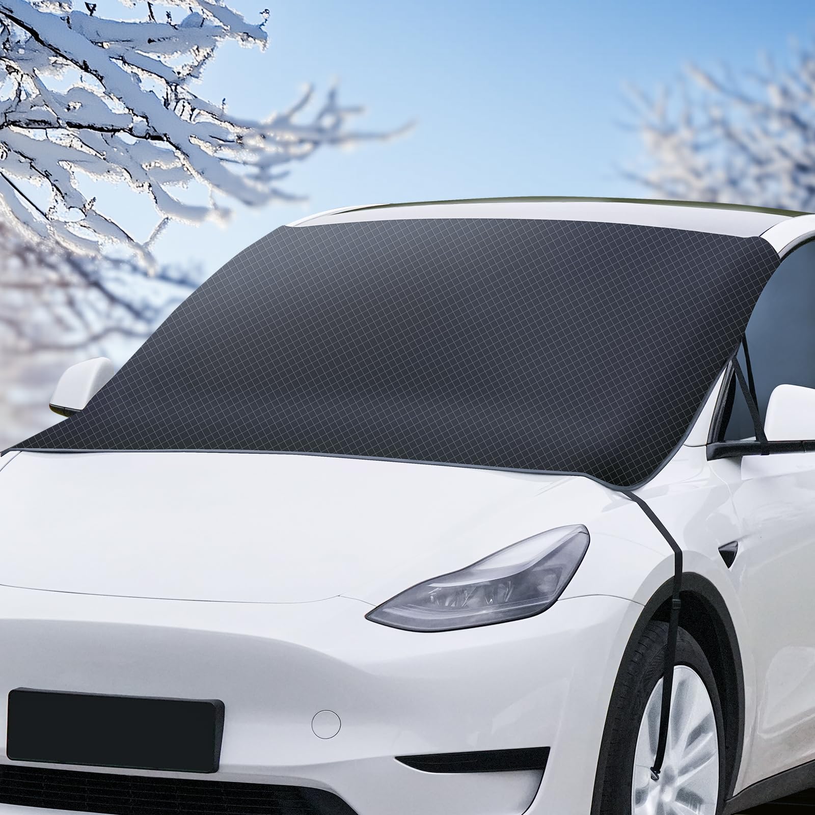 Petgulu Frontscheibenabdeckung Scheibenabdeckung Auto Winter Frostabdeckung Sonnenschutz Auto Frontscheib Autoscheibenabdeckung Winschutzscheiben Abdeckung für SUV, LKW und Auto Angebot bei HelloDeals