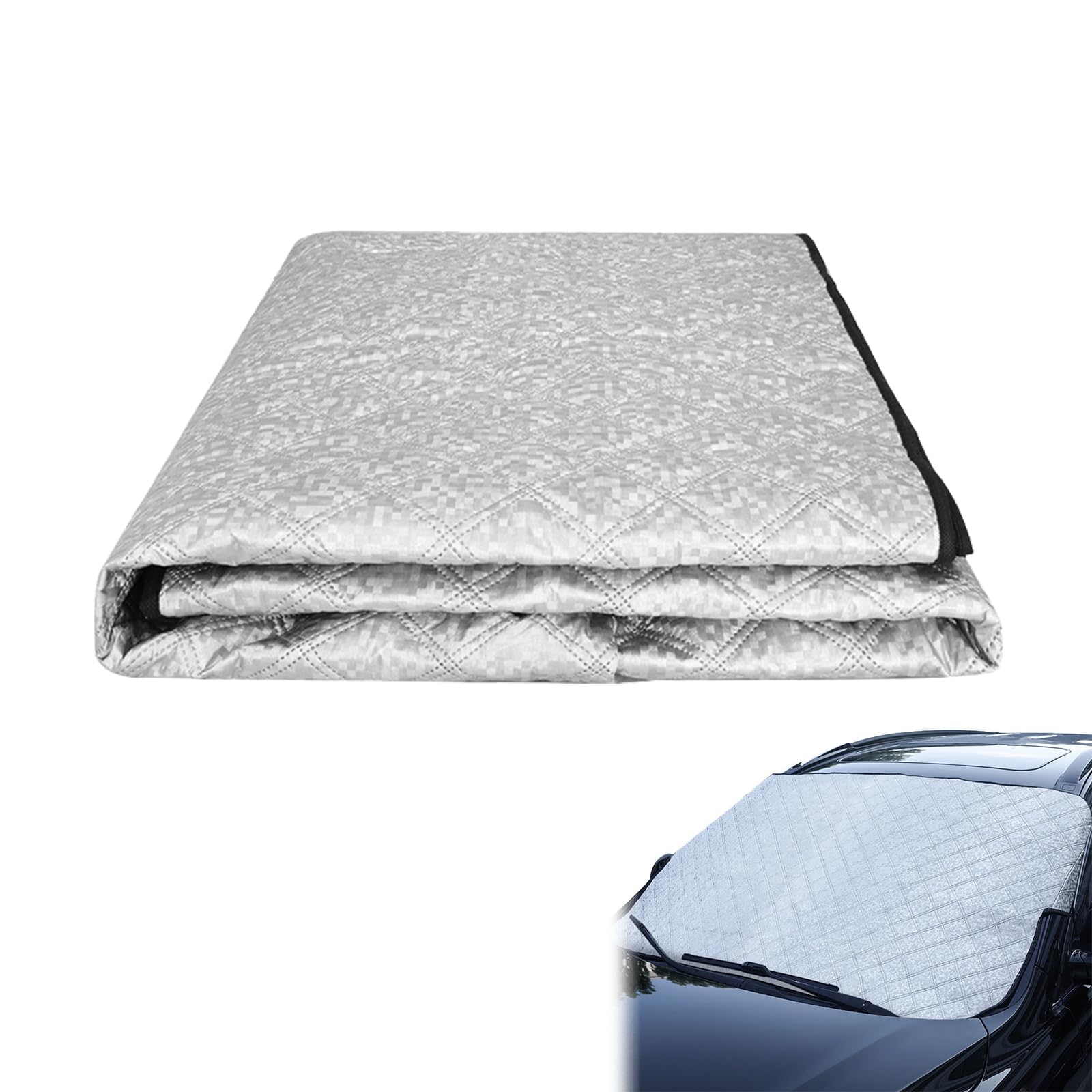 Helweet Autoscheibe Frostabdeckung, Frontscheibe Abdeckung, Winschutzscheiben Abdeckung, Autoabdeckung Winter Faltbar, Schutz Vor Schnee, EIS, Frost, Staub, Sonnenlicht (140 x 95cm) Angebot bei HelloDeals