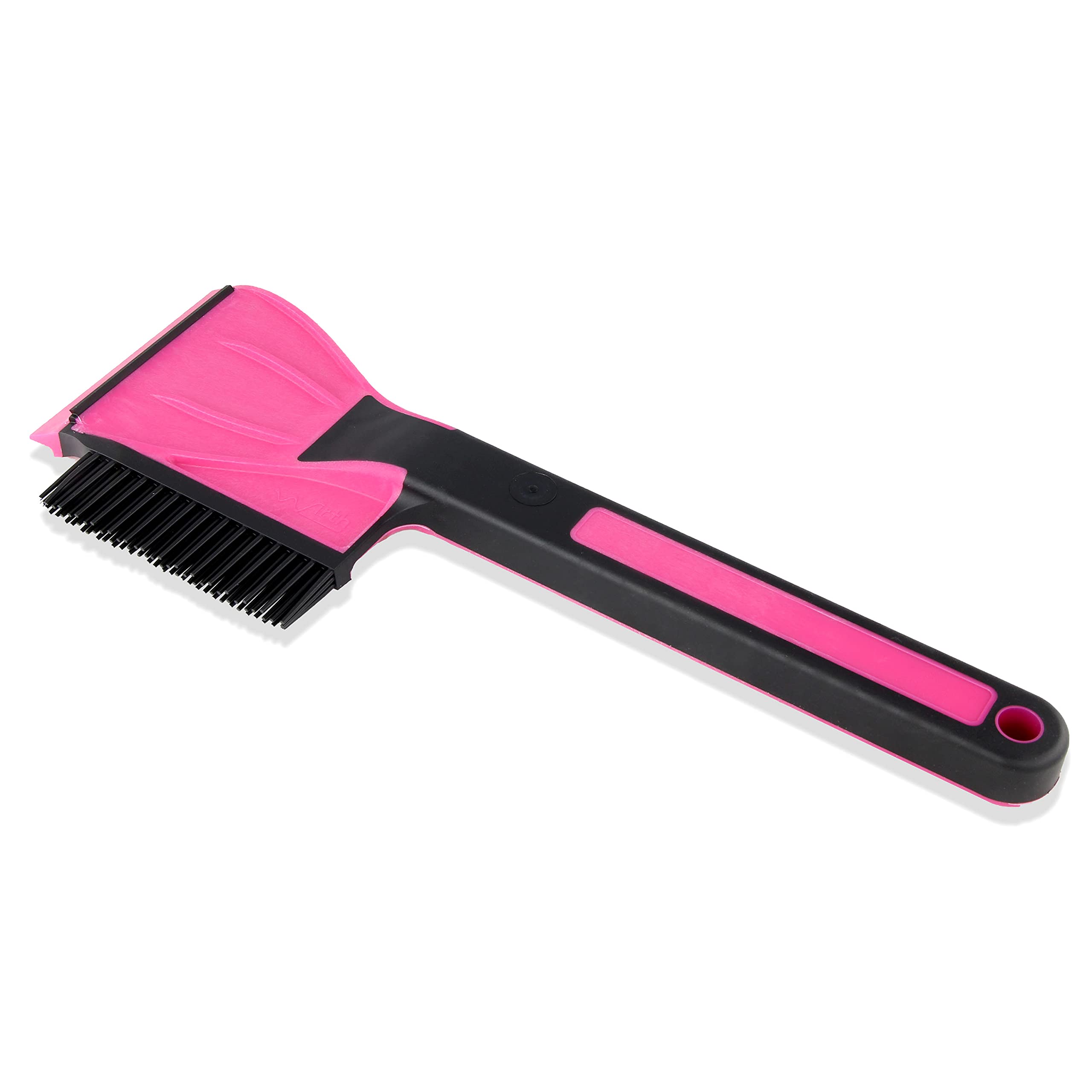 Wirth – 2-in-1 Eiskratzer mit Schneebesen – robuster, Rutschfester Eisschaber für müheloses Eisentfernen - Made in Germany Pink-Schwarz Angebot bei HelloDeals