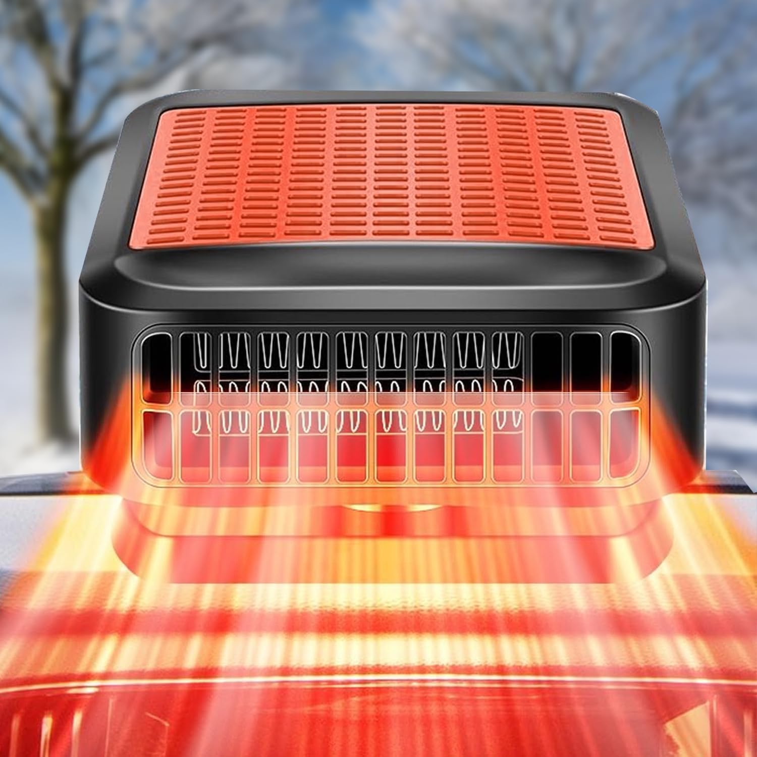 Autoheizung, tragbare 12 V Auto-Heizung, Entfroster, 200 W Auto-Heizlüfter, Anti-Beschlag-Auto-Entfroster, 2-in-1, schnelle Heiz- und Kühlfunktion für Auto-Defroster, Windschutzscheibe, schneller Angebot bei HelloDeals