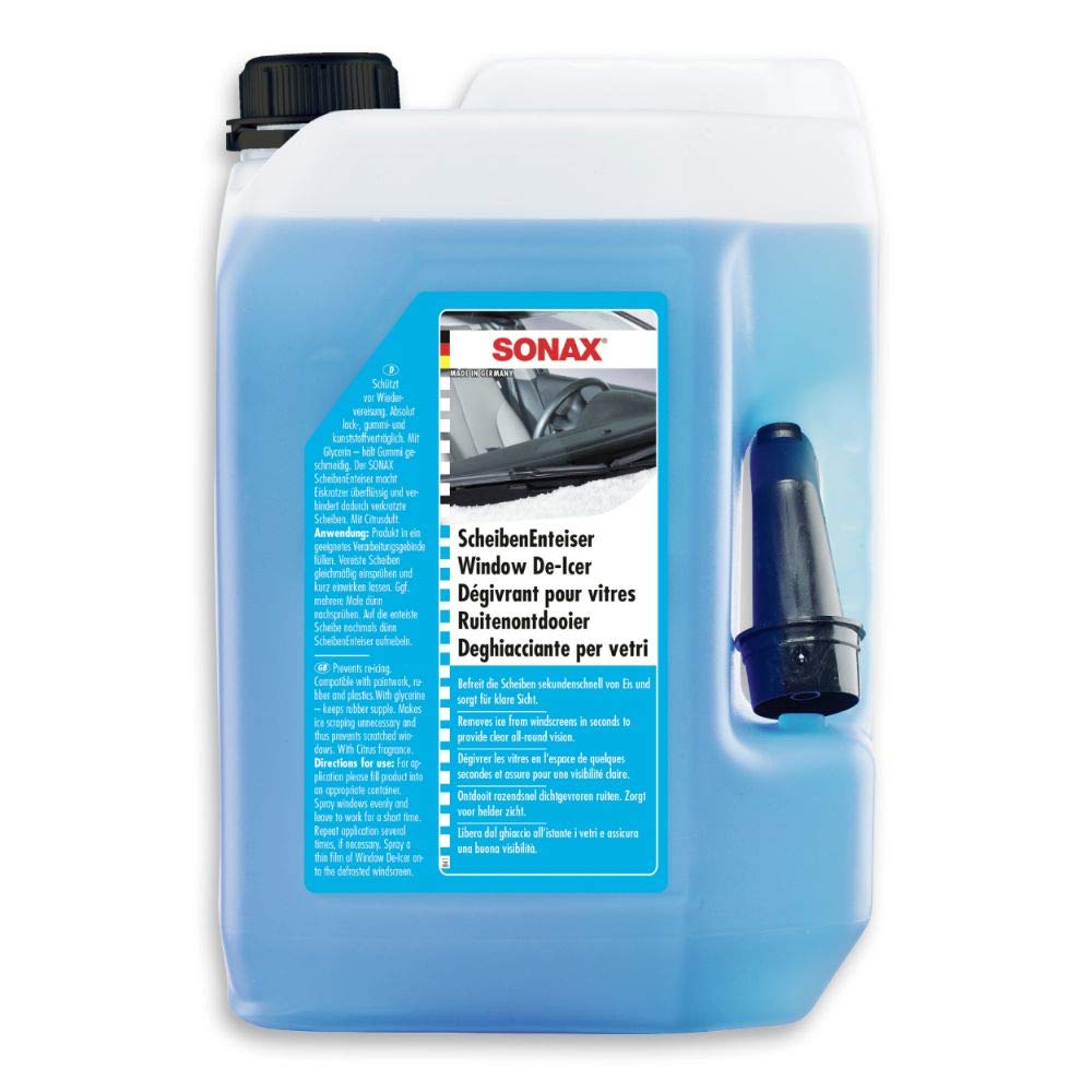 SONAX ScheibenEnteiser (5 Liter) sekundenschnelles enteisen von Scheiben ohne kratzen und eine rundum klare Sicht im Winter | Art-Nr. 03315050 Angebot bei HelloDeals