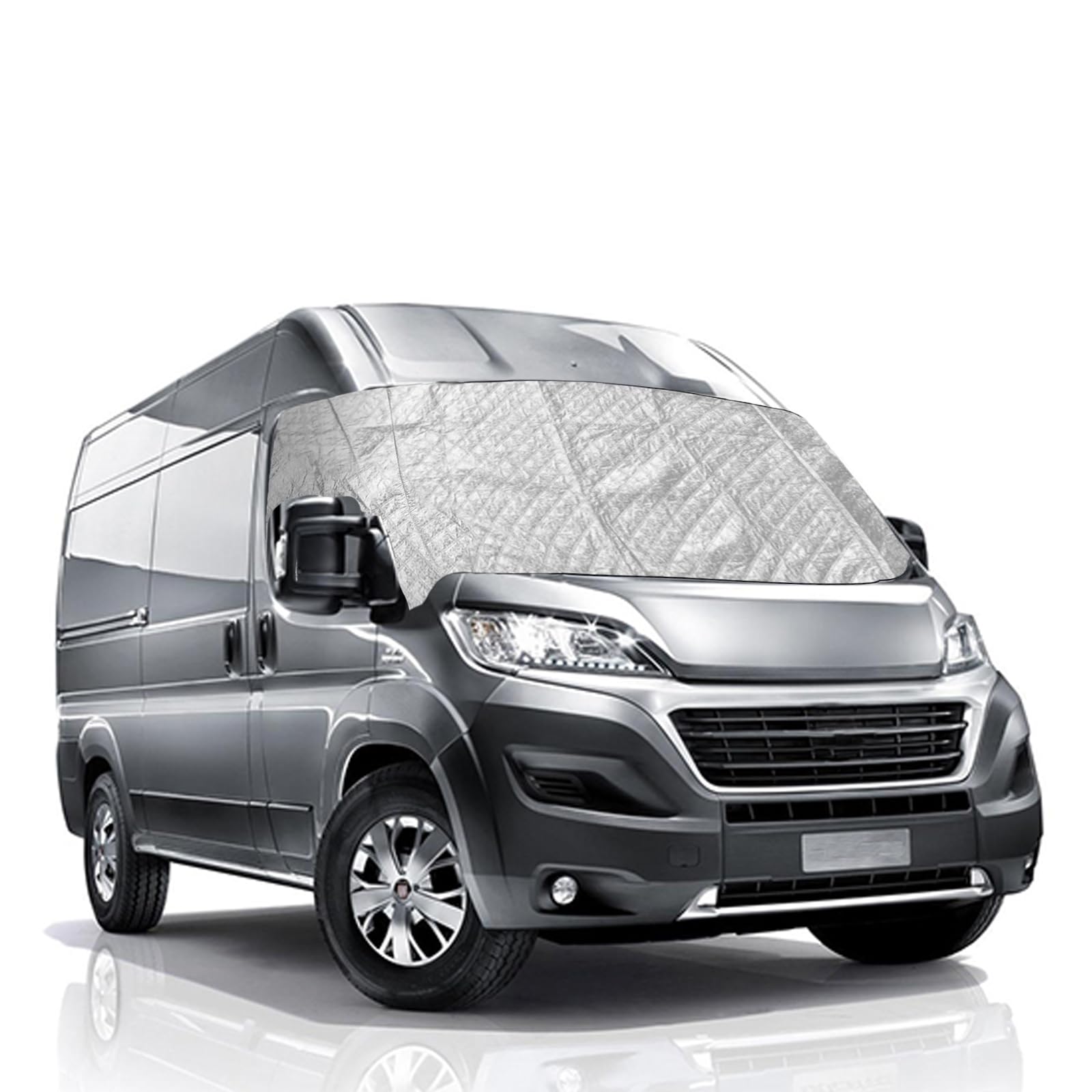 Sonnenschutz Auto Frontscheibe für FIAT DUCATO, Externe Sonnenschutz Frontscheibe Thermomatten Wasserdicht UV-Proof Sonnenschutz Auto Sonnenblende Frontscheibenabdeckung mit Aufbewahrungstasche Angebot bei HelloDeals