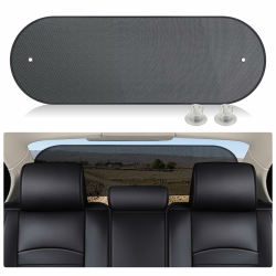 ZATOOTO Auto Sonnenblende für Heckscheibe, Sonnenschutz Auto Baby, Faltbare Heckscheibe Sonnenblende mit Saugnäpfen, Mesh Heckscheibenblende, 95x32 cm Angebot bei HelloDeals