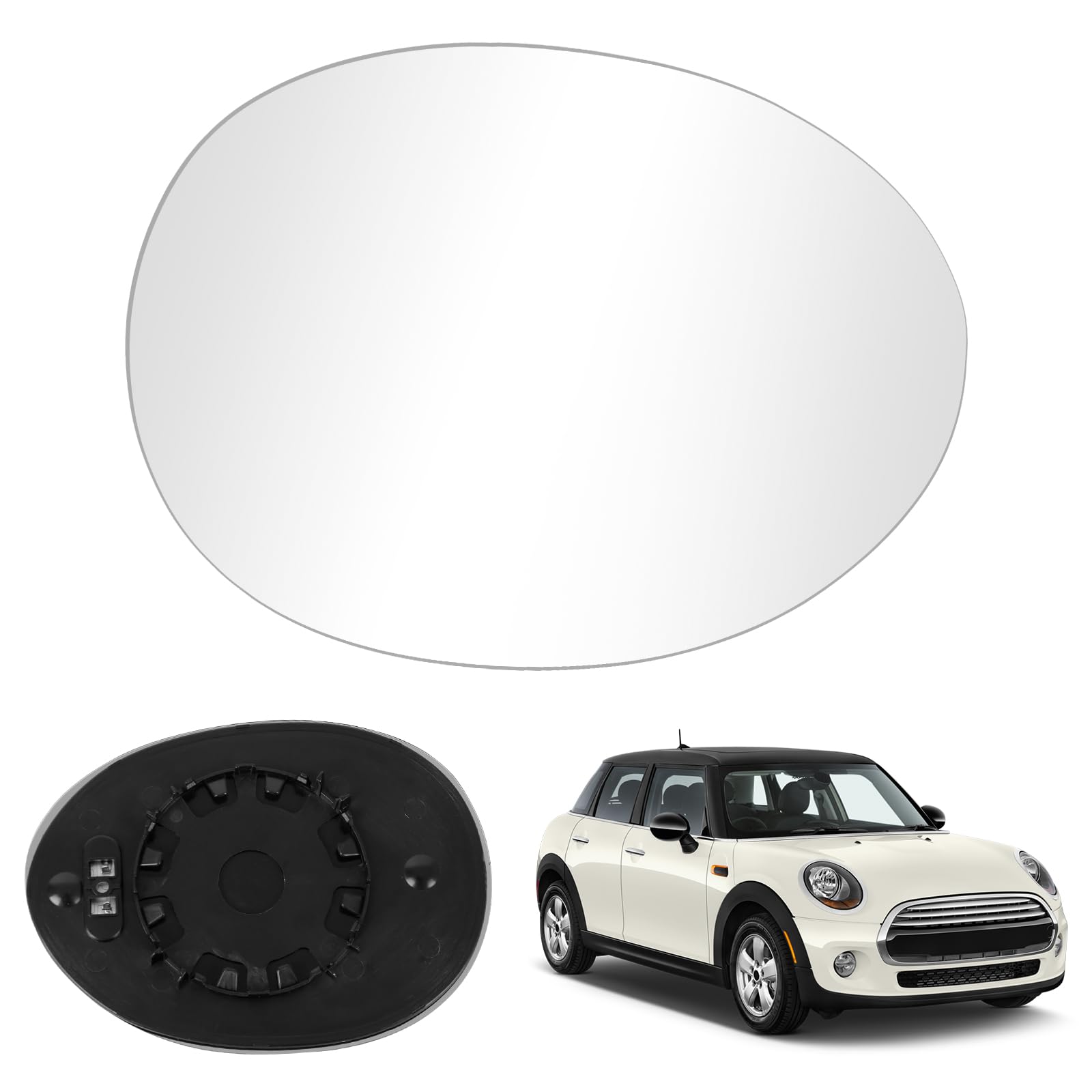 Spiegelglas Ersatz für Mini Cooper F55 F56 F57 F60 2013-2020, Außenspiegel Glas Asphärisch, Außenspiegel Verstellbar Umkehrlinse Rückfahrglass (Rechts) for F55 F56 F57 F60--Rechts Angebot bei HelloDeals