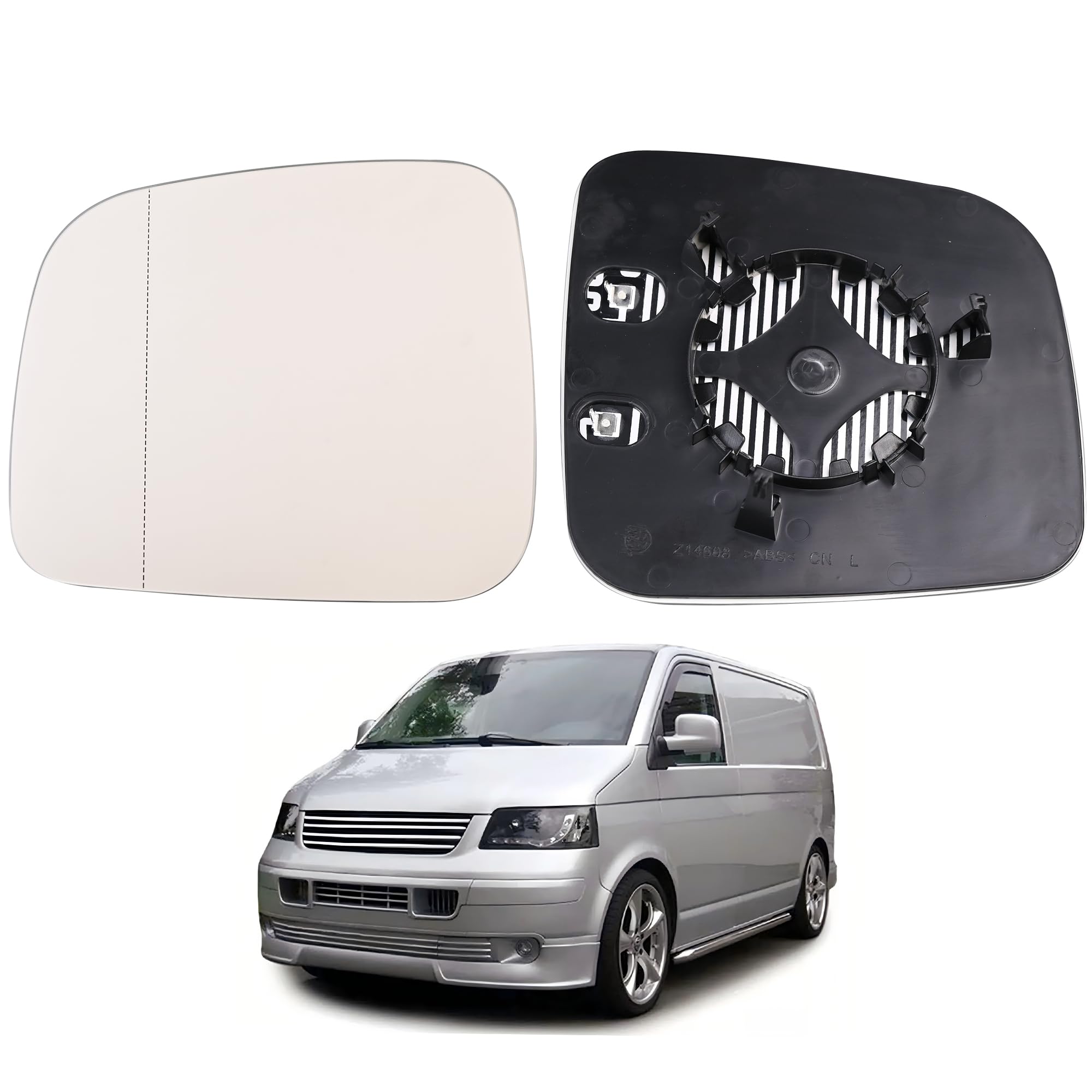 Hebstw Beheizbar Spiegelglas Ersatz für VW T5 2003 to 2009,Spiegelglas Heizbar, Spiegelglas Außenspiegel Glas,7E1857521(Links) Angebot bei HelloDeals