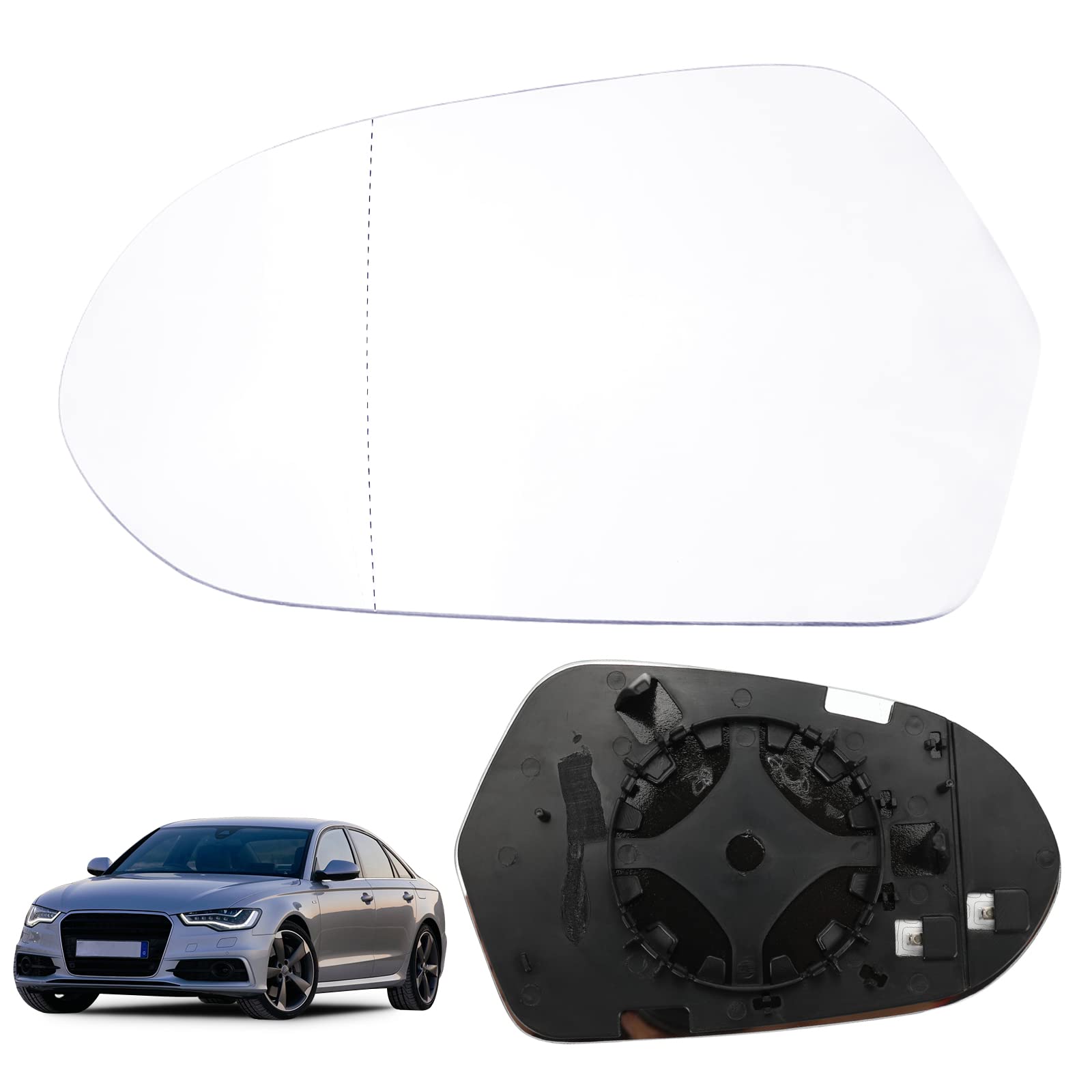 Spiegelglas Ersatz für Audi A6 (4G) 2011-2018, A6 Allroad (4G) 2012-2018, A6 Avant (4G) 2011-2018, Außenspiegel Hyperbolisch Beheizt Außenspiegelglas Asphärisch Links Oder Rechts (Links) Links Maßgeschneidert für A6 4G 2011-2018 Angebot bei HelloDeals