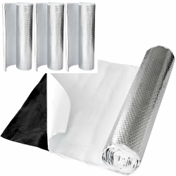 RECAMBO Alubutyl Dämmmatte - Höchste Schalldämmung: Reduziert Straßenlärm, Vibrationen, Rasseln - Selbstklebendes Anti Dröhn & Bitumen-Ersatz - 3 Rollen je 50cm x 400cm insgesamt 6m² Sparpaket 1200cm x 50cm Angebot bei HelloDeals