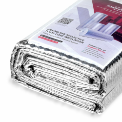AggSound 3mm reflektierendes einlagiges Blasen-Isolierung, 60,9cm × 1,5m doppelseitiges Aluminiumfolien-Isolierung, passend für alle Jahreszeiten, Fenster, Garagentore, Dächer, etc. 3mm 1,5m × 60,9cm Angebot bei HelloDeals