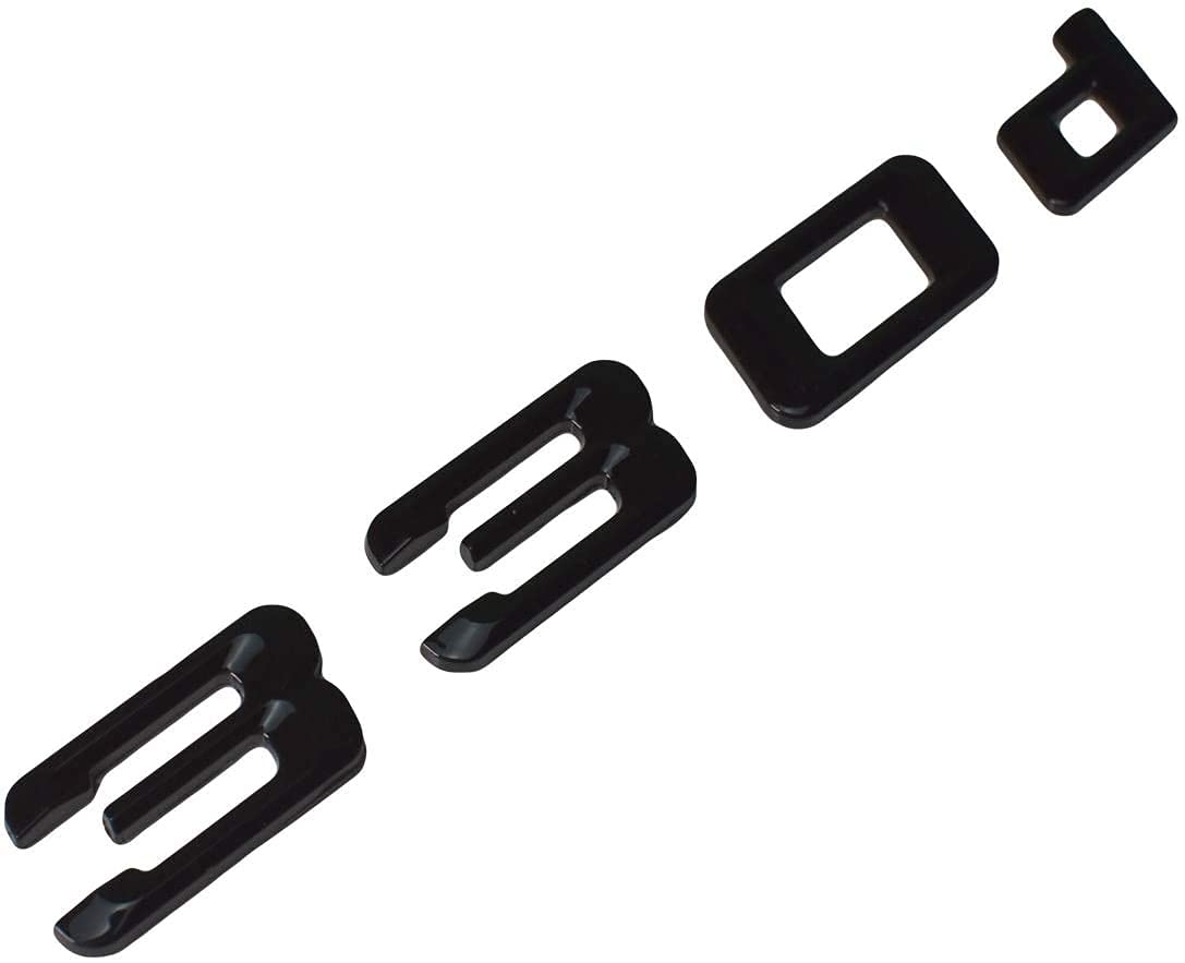 MCK Auto 330d schwarz glänzend Heckklappe Logo hinten Abzeichen Emblem Tuning kompatibel mit E90 E91 E92 E93 F30 F31 F32 F33 F34 HB3R1 Angebot bei HelloDeals