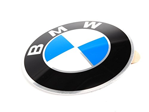 BMW Original-Plakette mit Klebefolie, 64,5 mm Durchmesser, Schwarz, Metall, Fahrzeug-Accessoire, Emblem, passend für E36 E46 36131181080 Angebot bei HelloDeals