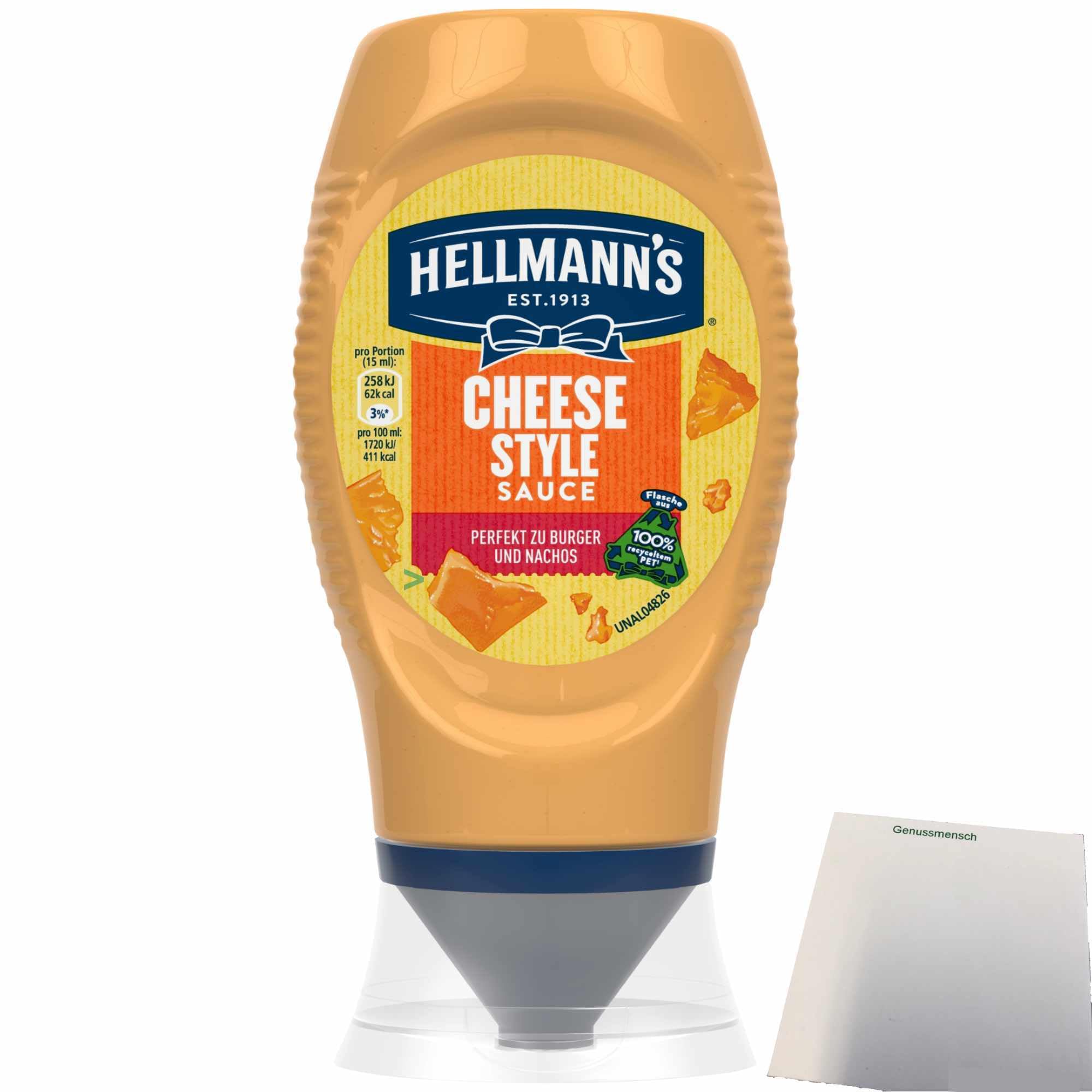 Hellmann's Cheese Style Sauce perfekt zu Burger und Nachos (250ml Flasche) + usy Block Angebot bei HelloDeals