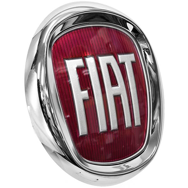 Emblem Kühlergrill Red Logo Compatible Whit FIAT für Cinquecento GANDE Punto, Croma, DOBLO, Compatible Whit 500, Panda, MULTIPLA Plakette Vorne Frontgrill Badge 95mm Angebot bei HelloDeals