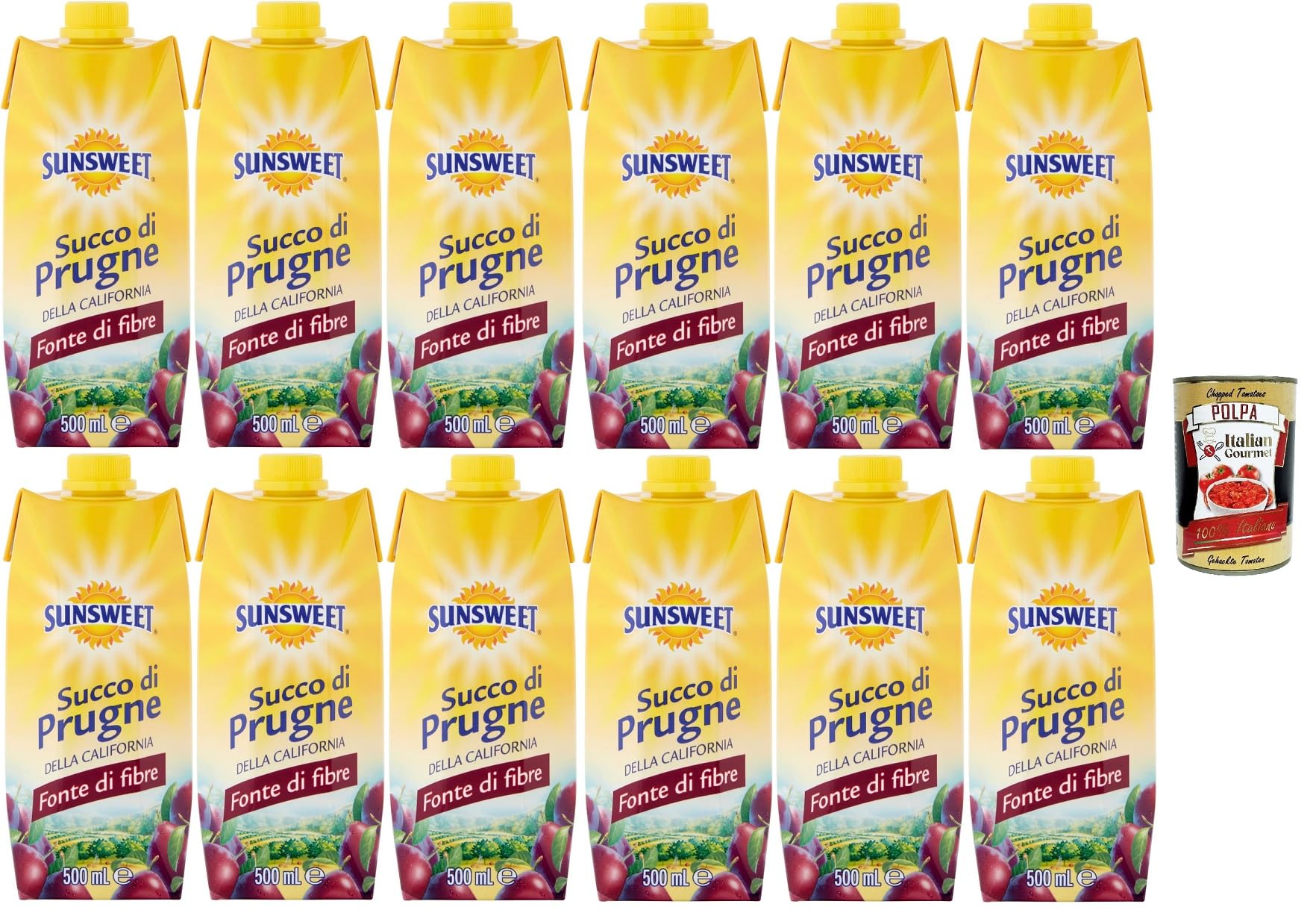 12x Sunsweet California Prune Juice, 500 ml + Italian gourmet polpa 400g Angebot bei HelloDeals