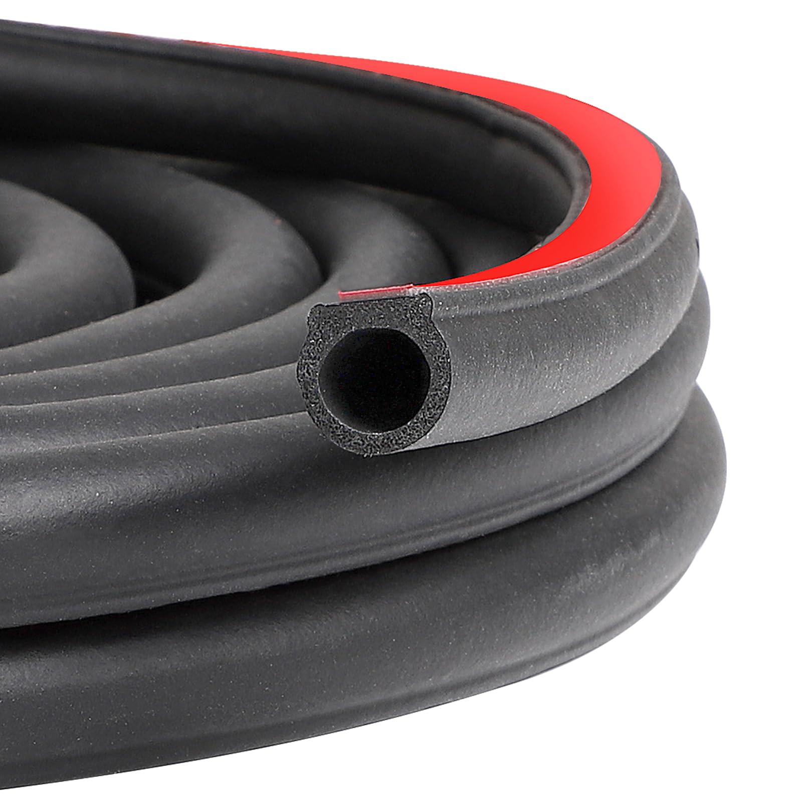 EFUTURETIME 12M Universal Autotür Türdichtung 14mm*14mm, Gummidichtung Selbstklebend Autotür Kantenschutz D-Förmig Autotür Dichtungsstreifen Schalldicht, Schutzprofil, Staubdicht, Schwarz Angebot bei HelloDeals