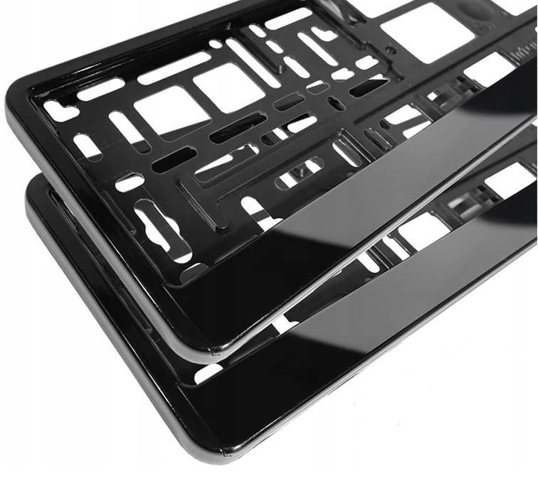 rg-vertrieb 2X Kennzeichenhalter Nummernschildhalter Kfz Kennzeichenhalterung 2er-Set für PKW Halter, Kunststoff Angebot bei HelloDeals