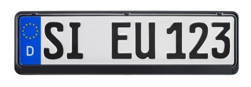 Kennzeichenhalter"SCHWARZ" (460 x 114mm) für Kurz-Kennzeichen, 1 Stück Angebot bei HelloDeals