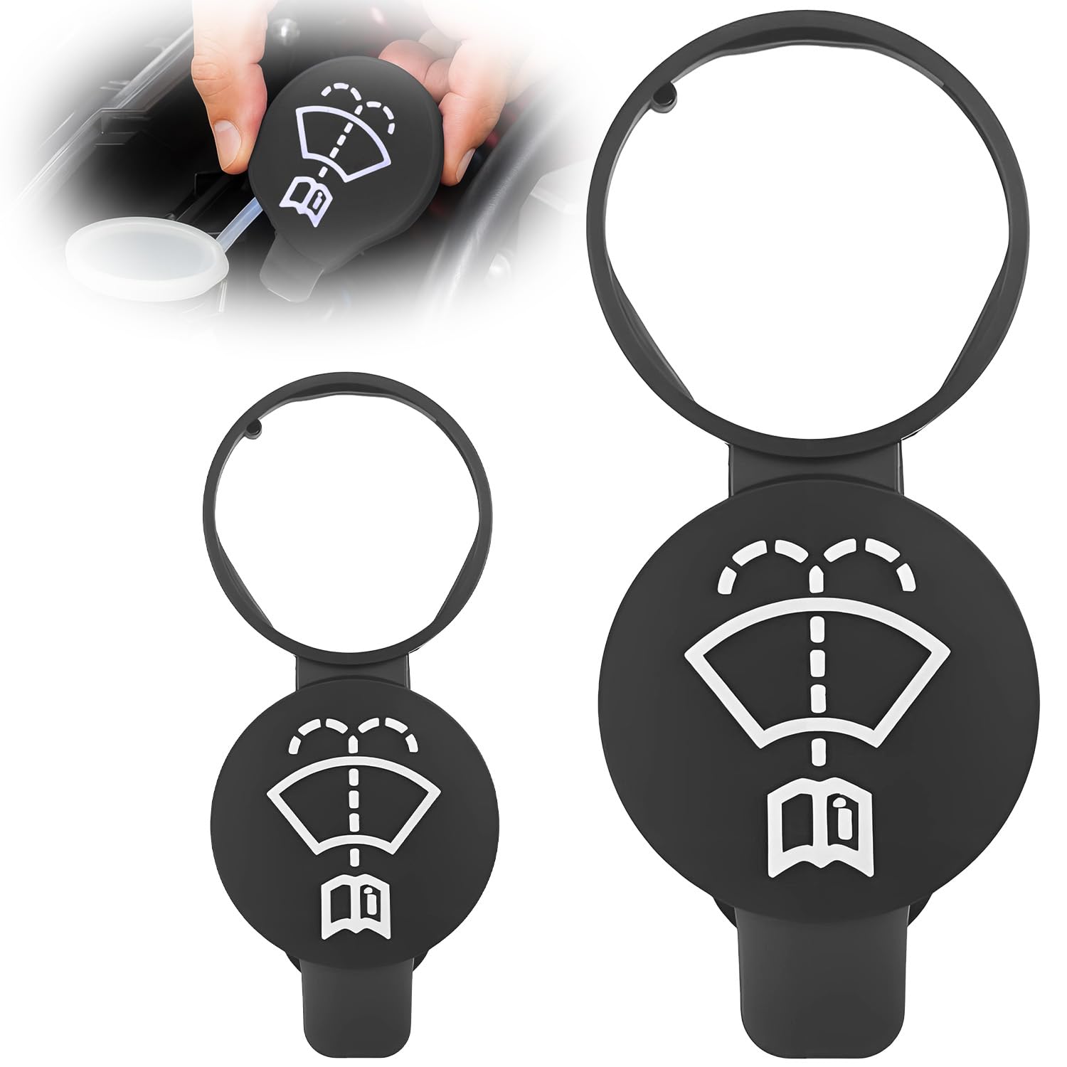 2x Universal Wischwasser Deckel 5cm – Ersatzdeckel für Scheibenwaschanlage, passend für Opel Insignia, Opel Zafira – Auto Wischwasser Deckel & Scheibenwischer Zubehör Teilenummer 13227300 Angebot bei HelloDeals