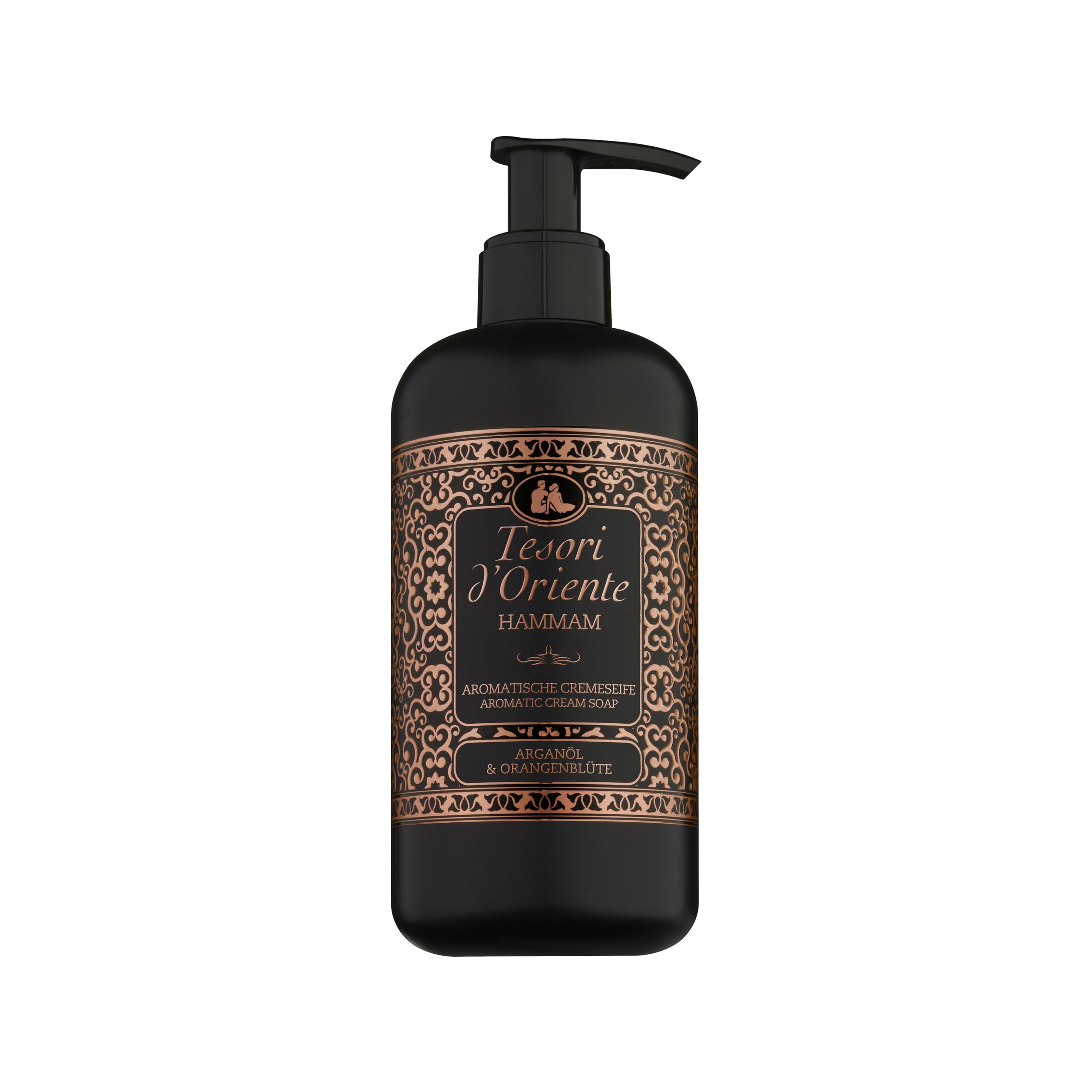 Tesori d'Oriente Flüssigseife Hammam, 300 ml, aromatische Handseife mit Argan-Öl und Orangenblüte, flüssige Seife im Pumpspender zur sanften Reinigung, Wellness-Ritual für Körper & Sinne Angebot bei HelloDeals