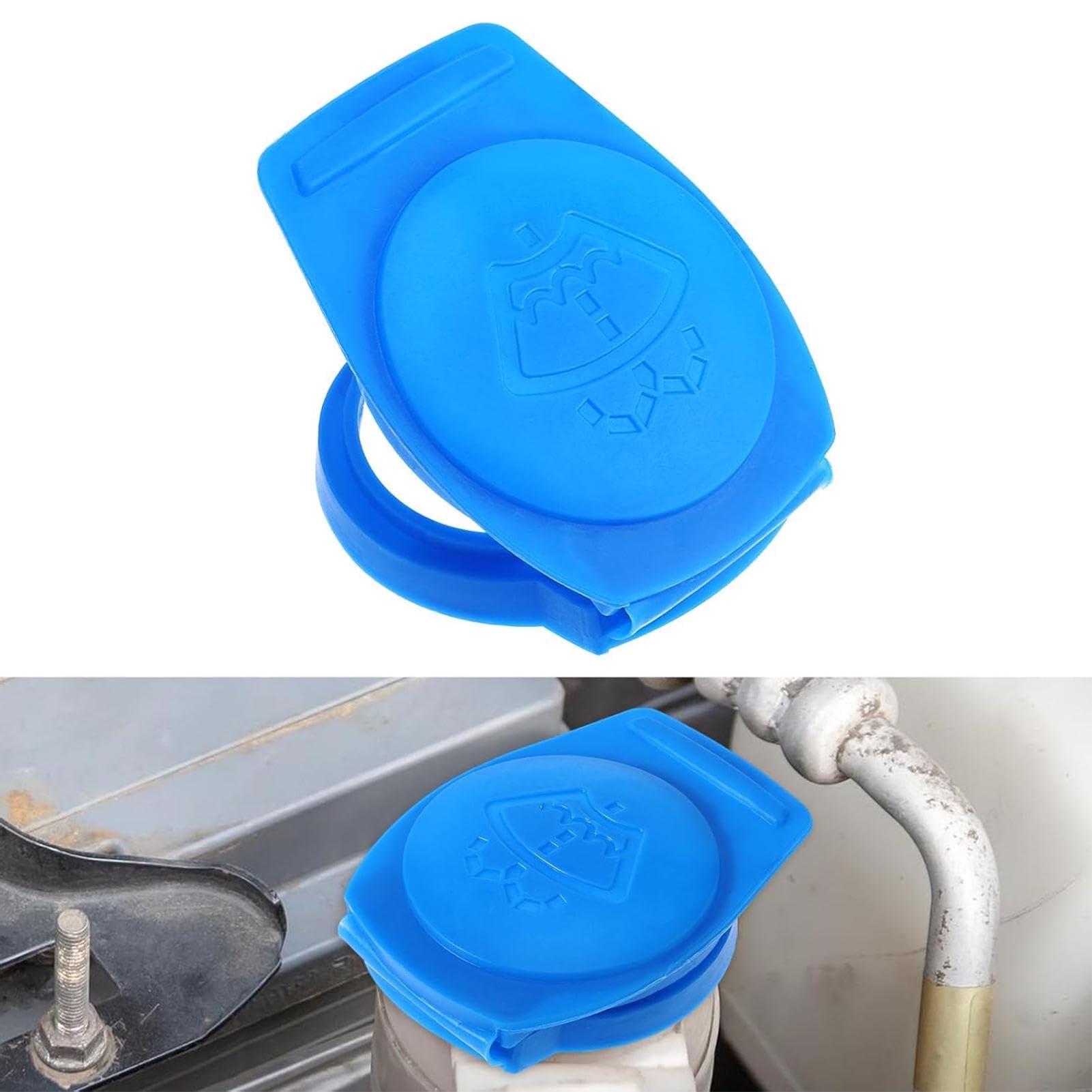 Deckel für Scheibenwaschbehälter, 3Q0955455 kompatibel mit VW Passat Polo Golf Tiguan Touran, Audi, Skoda, Seat, Porsche Waschwasserbehälter Deckel, Blau Universal Scheibenwaschbehälter Kappe Angebot bei HelloDeals