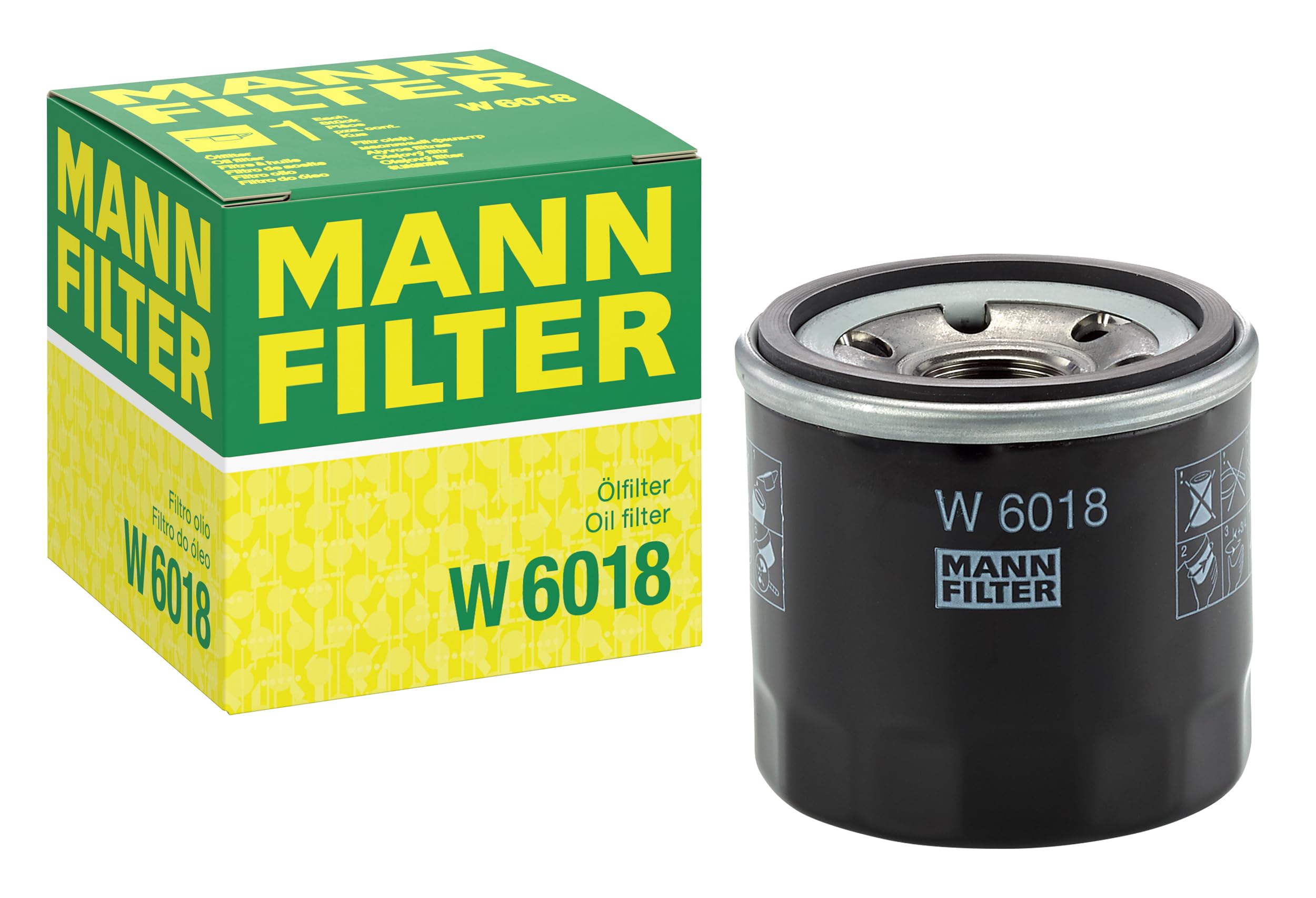 MANN-FILTER W 6018 Ölfilter - für Pkw + Transporter Angebot bei HelloDeals