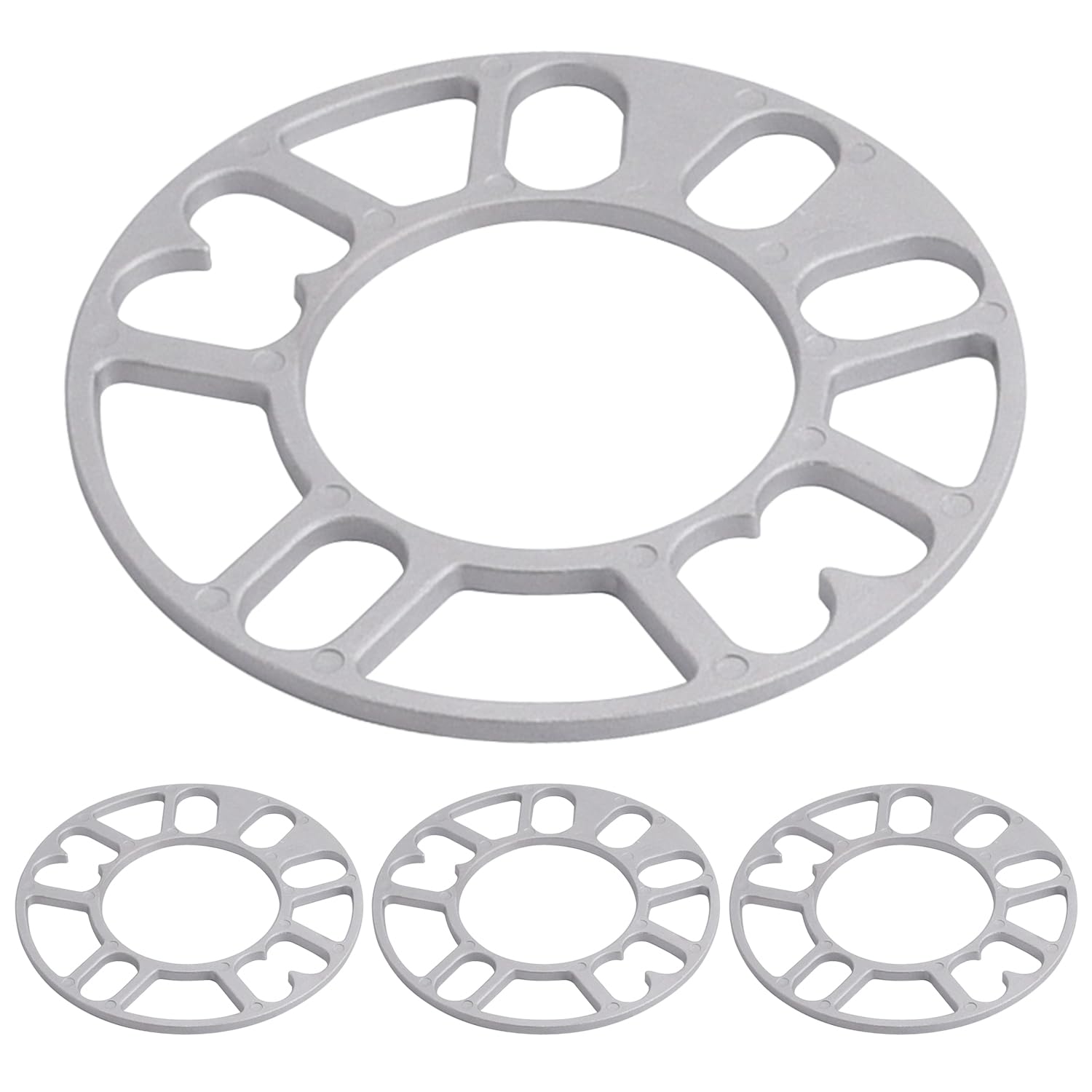 4Pcs Spurverbreiterungen,Spurverbreiterung 5mm,Aluminiumlegierung Rad Distanzscheiben,General Motors Radfelgen-Umrüstteile für die meisten 4- und 5-Loch-Felgen (5mm) Angebot bei HelloDeals