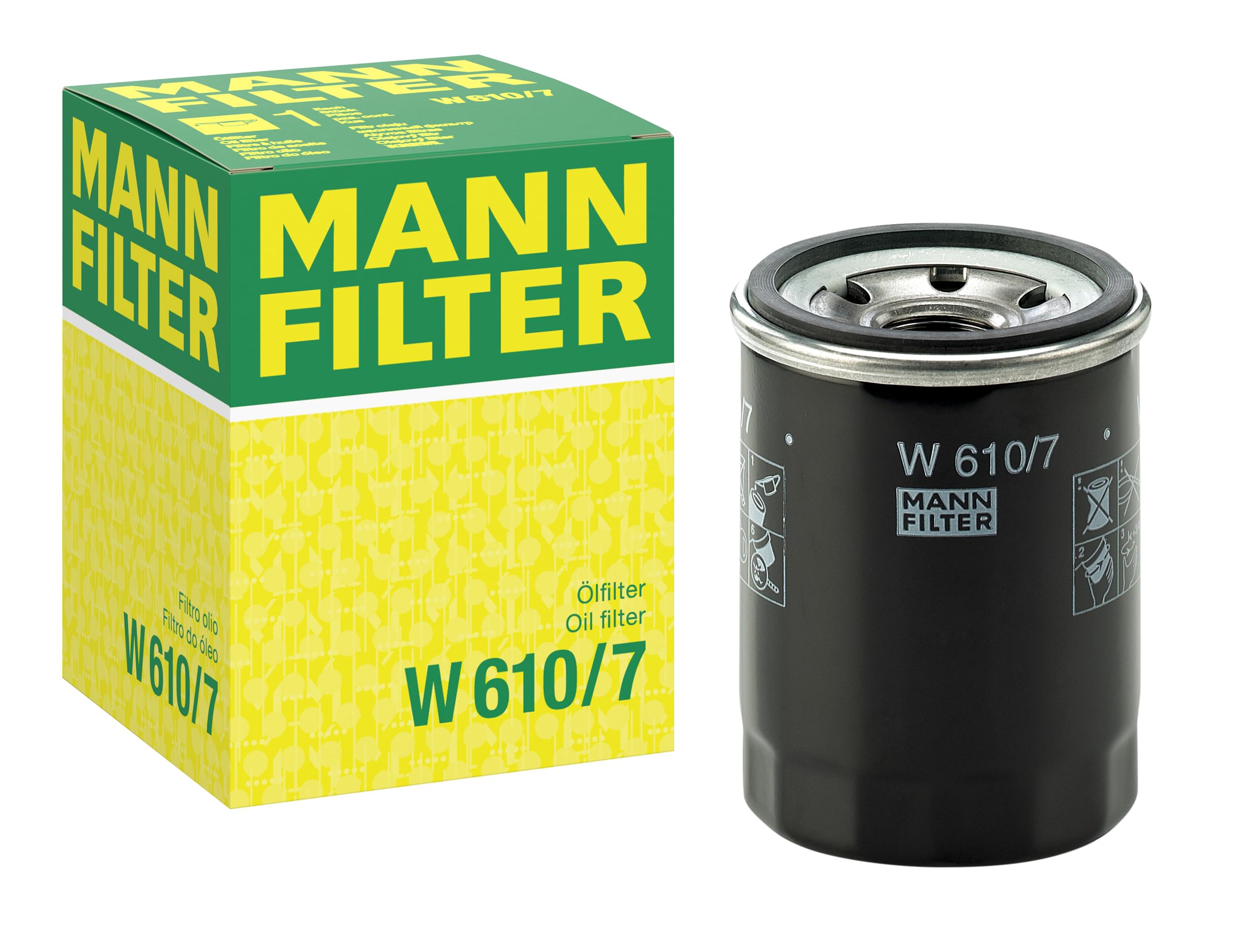 MANN-FILTER W 610/7 Ölfilter - für Pkw + Transporter Angebot bei HelloDeals